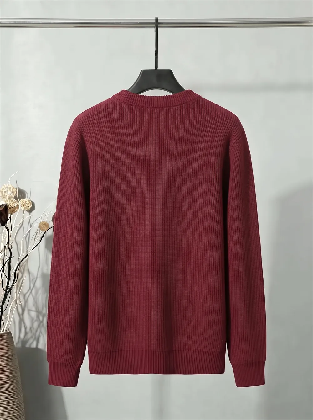 Logo Jacquard Ribbed Crew-Neck Sweater D21023437 — view 2