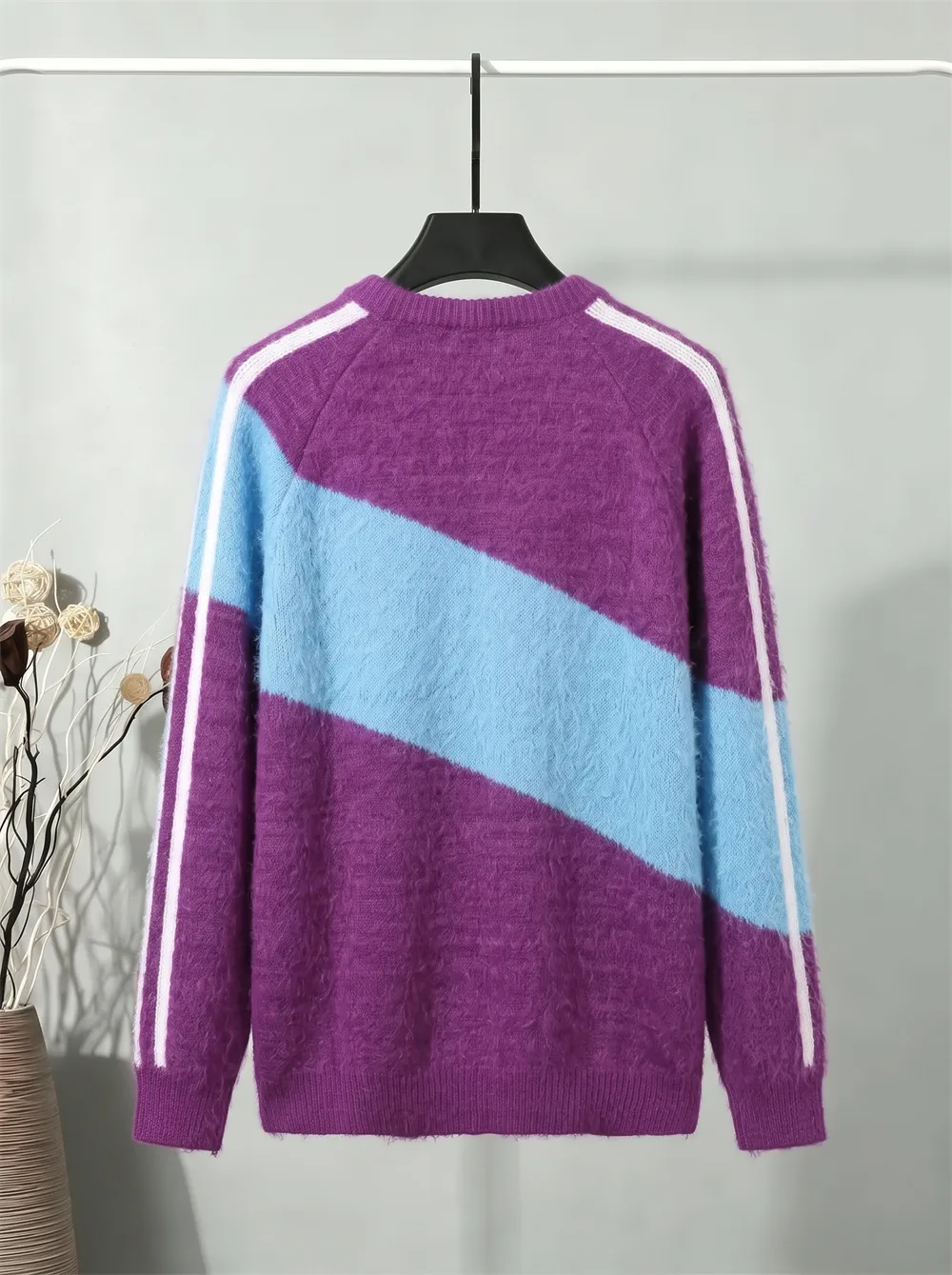 Gucci x adidas Trefoil Mohair-Blend Sweater D21523425 — view 2