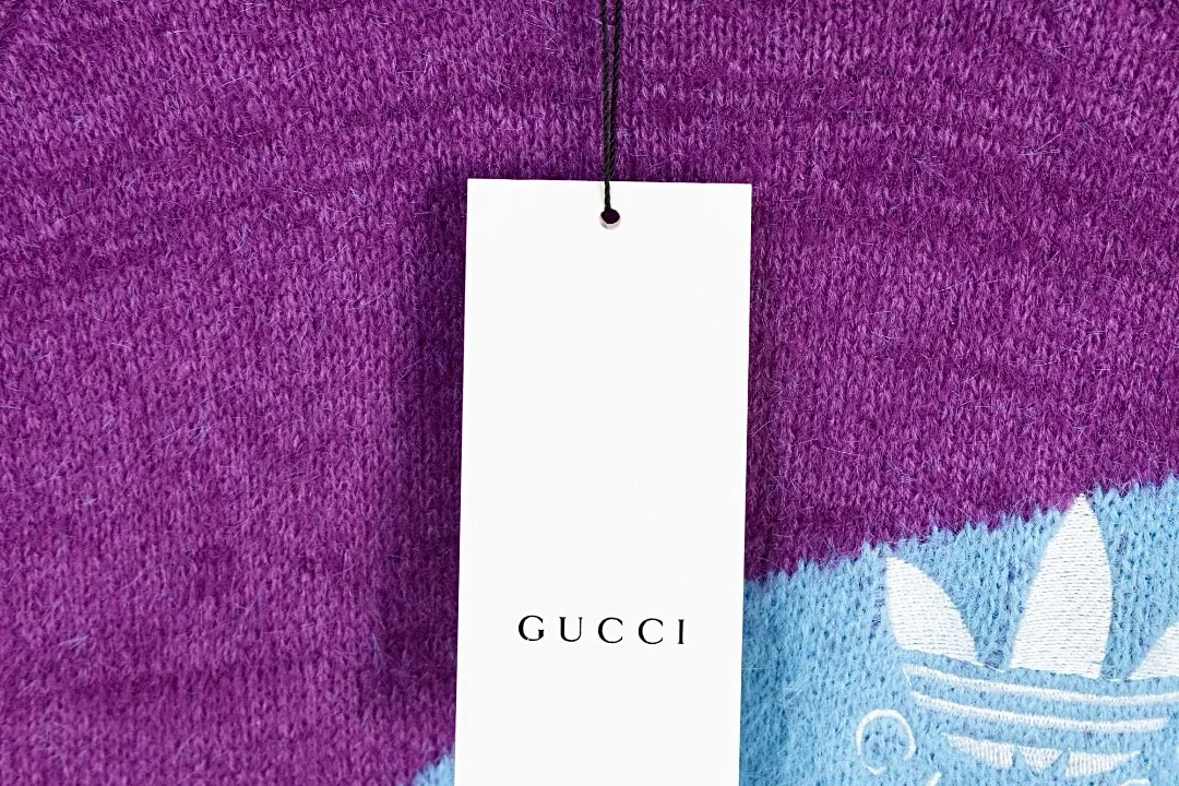 Gucci x adidas Trefoil Mohair-Blend Sweater D21523425 — view 7