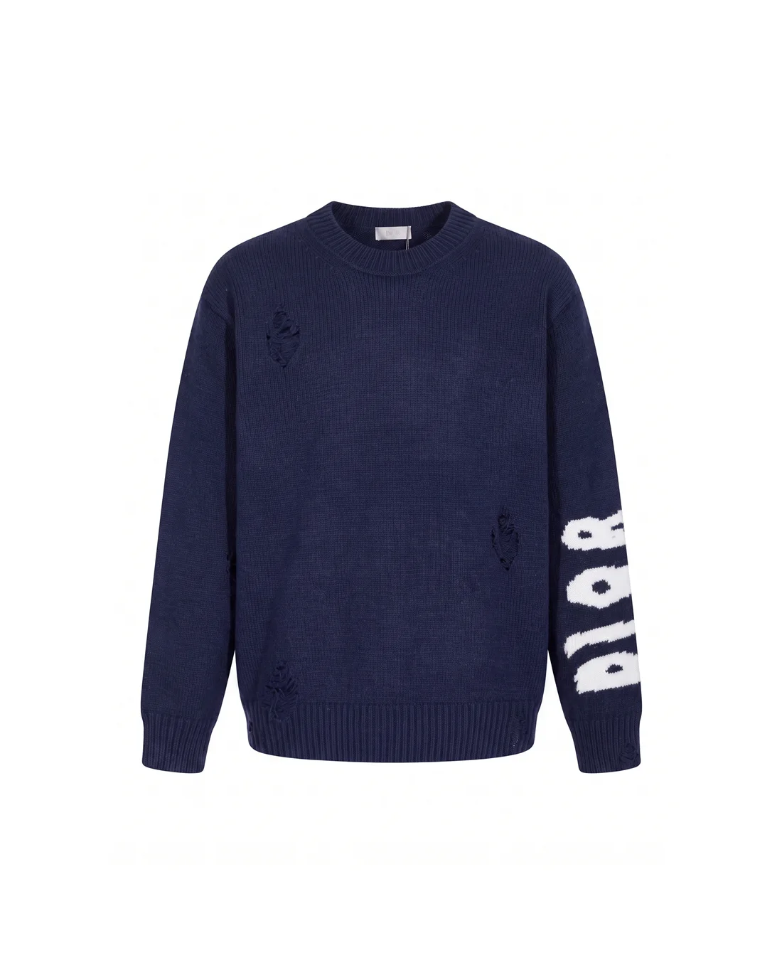 Lunar New Year Distressed Crew-Neck Sweater D22023383