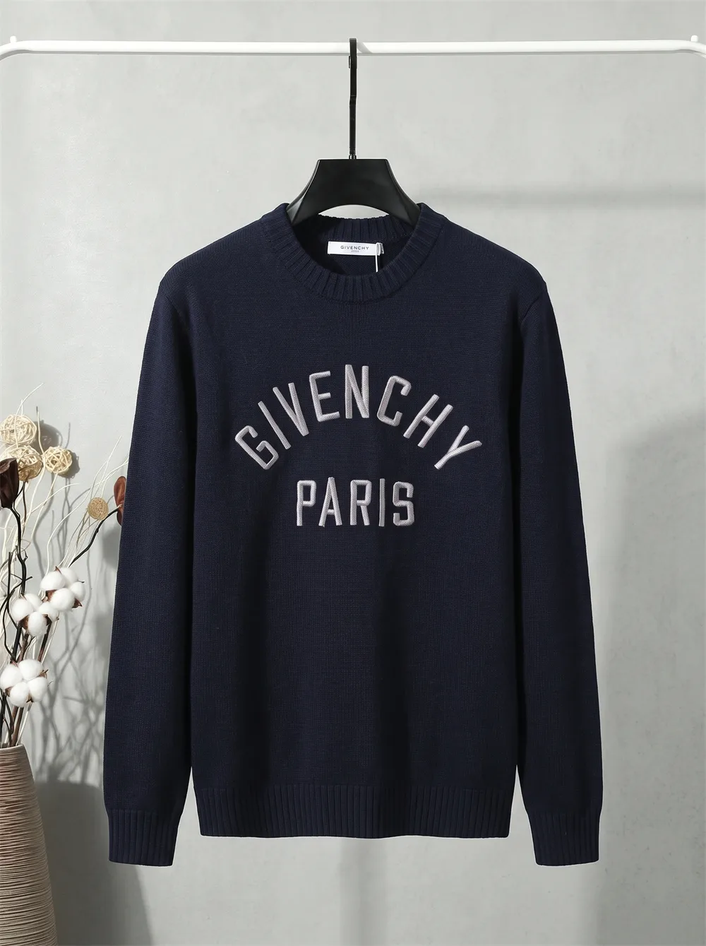 Givenchy Logo Embroidered Crew-Neck Sweater D22023399
