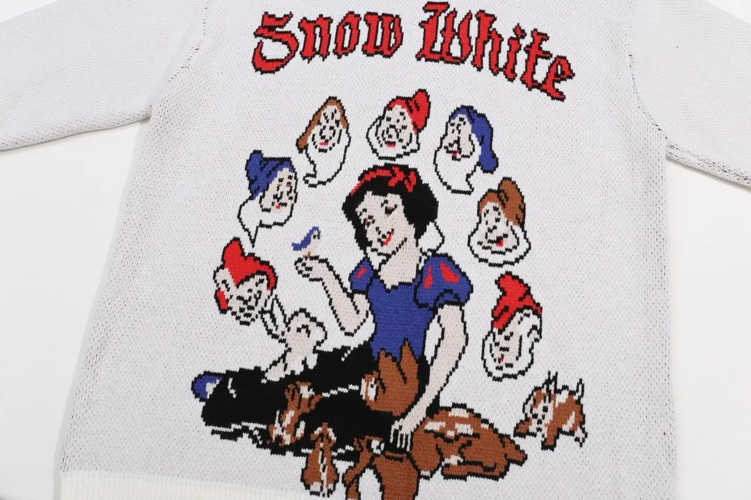 Snow White Jacquard Crew-Neck Sweater D22023390 — view 6