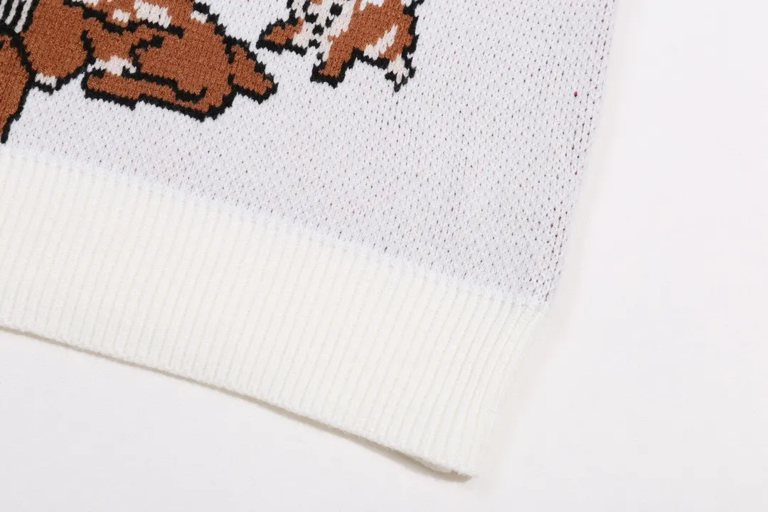 Snow White Jacquard Crew-Neck Sweater D22023390 — view 8