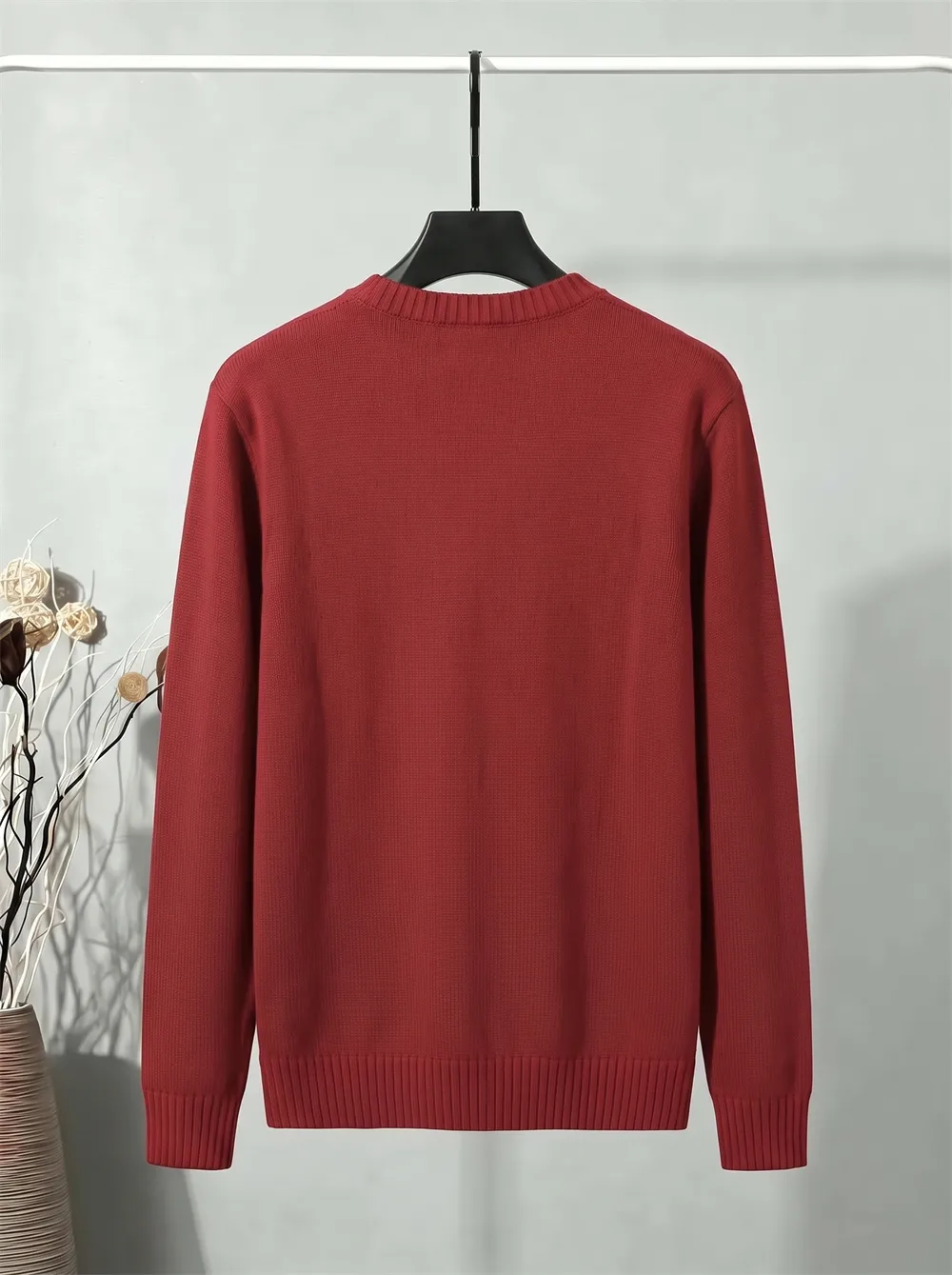 Leopard Logo Embroidered Crew-Neck Sweater D22023406 — view 2