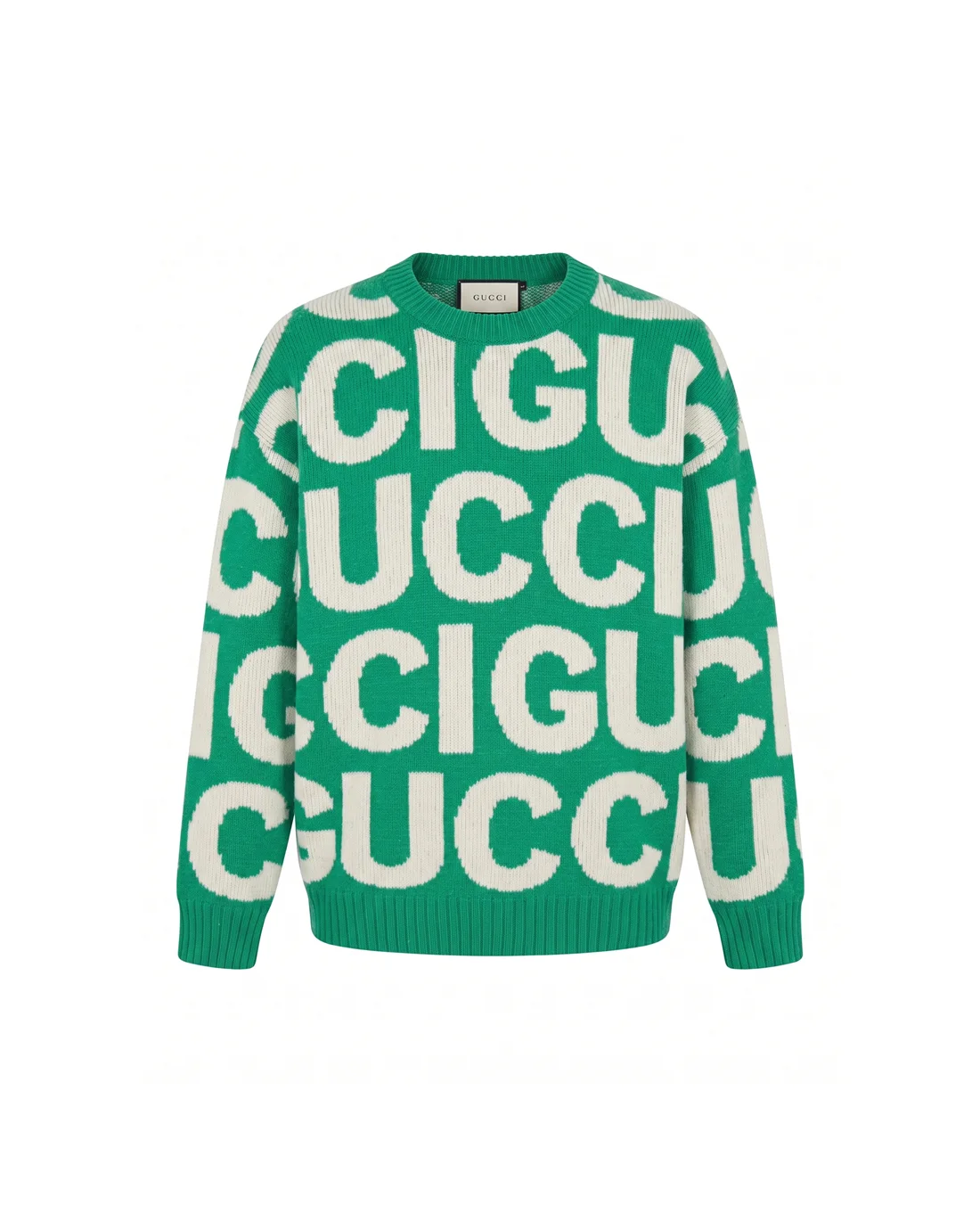 Logo Intarsia Crew-Neck Sweater D22023440