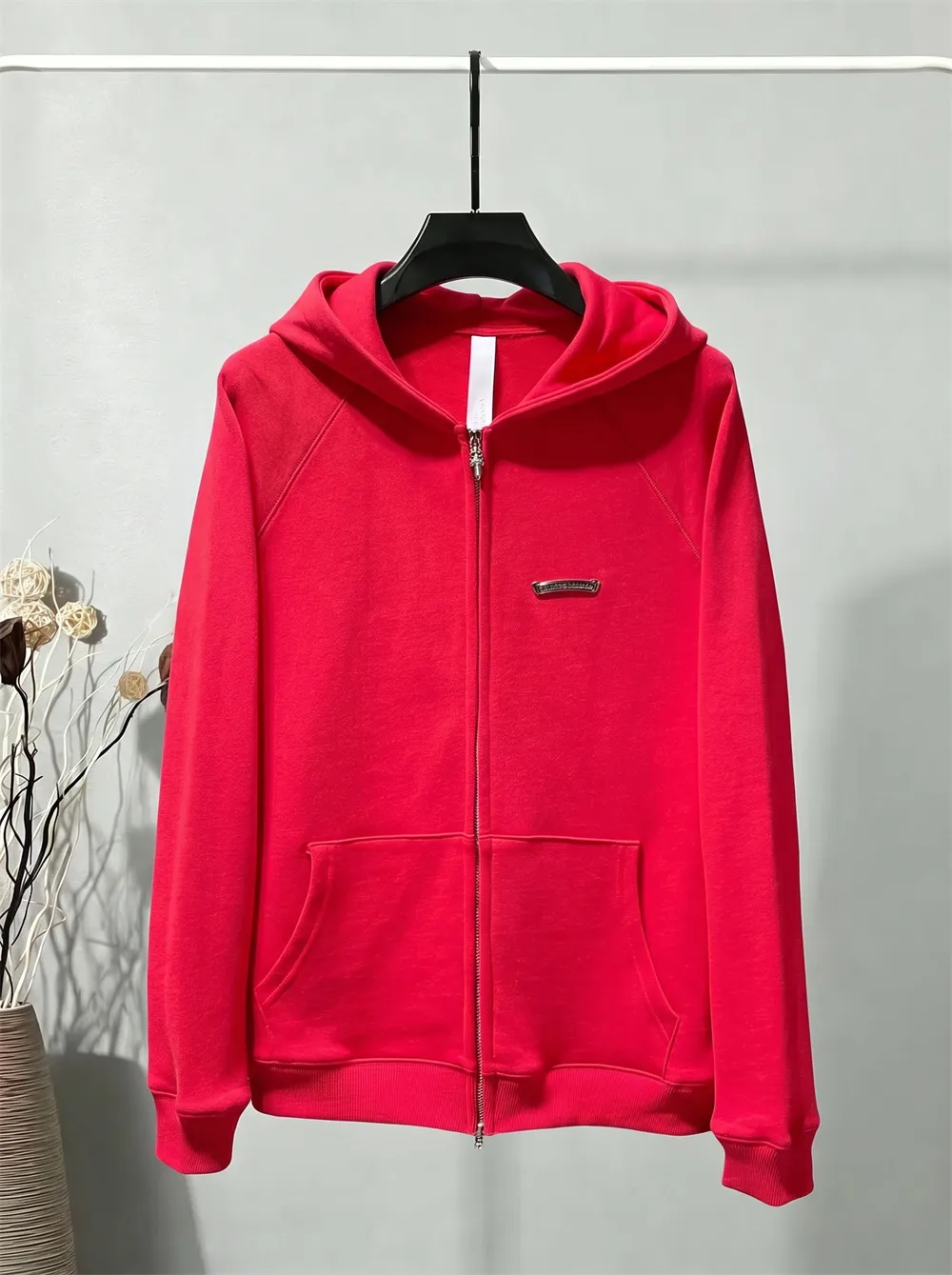 Logo-Appliqué Zip-Up Hoodie D23023464