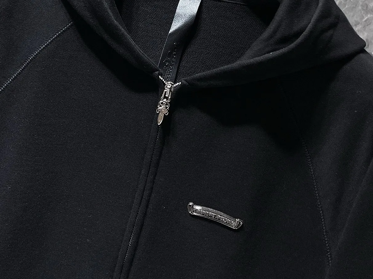 Logo-Appliqué Zip-Up Hoodie D23023465 — view 4