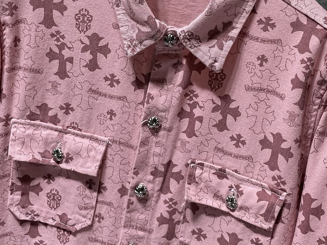 Monogram Cross-Print Denim Shirt Jacket D23023467 — view 3