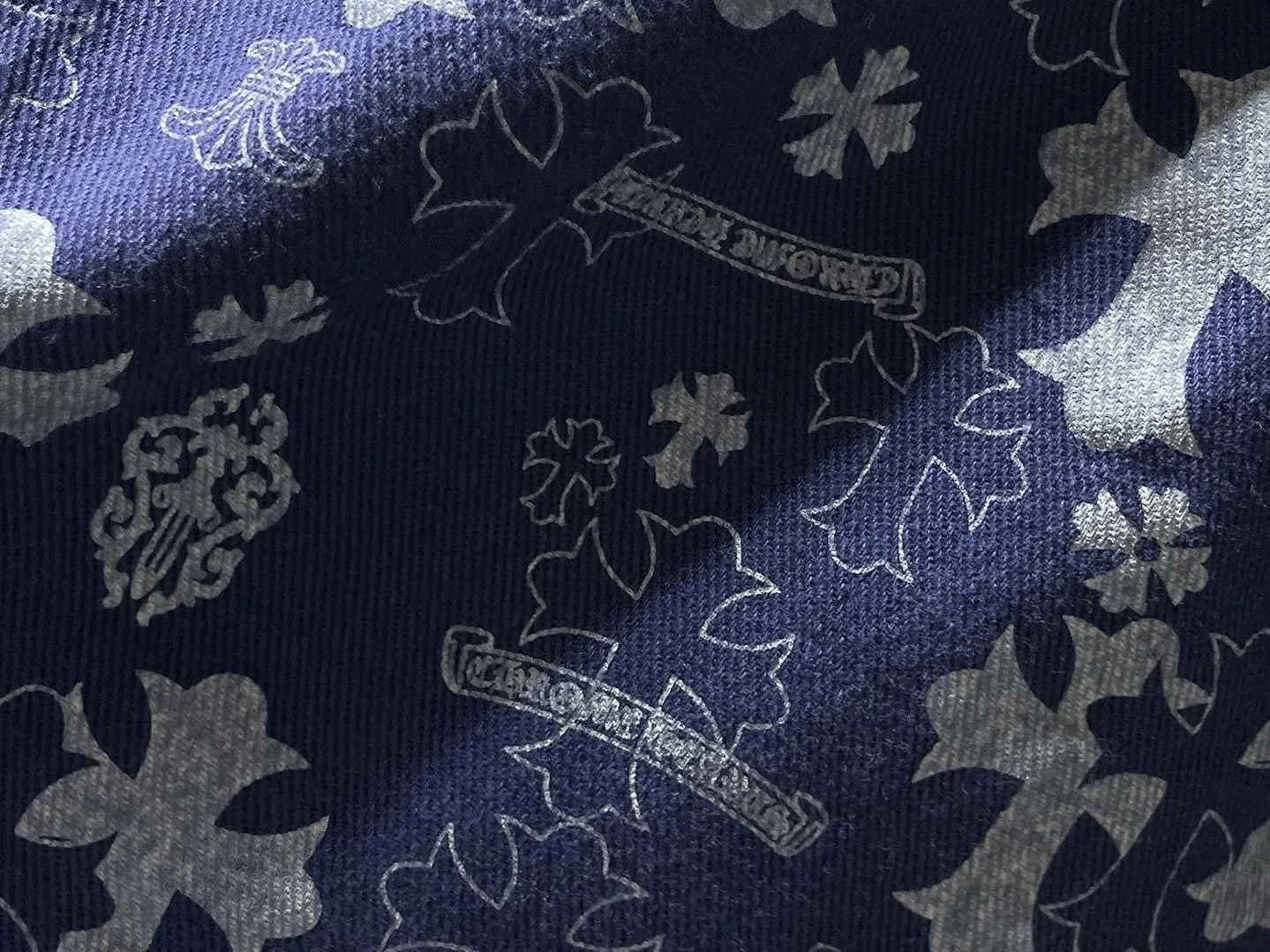 Monogram Cross Print Denim Shirt Jacket D23023468 — view 8