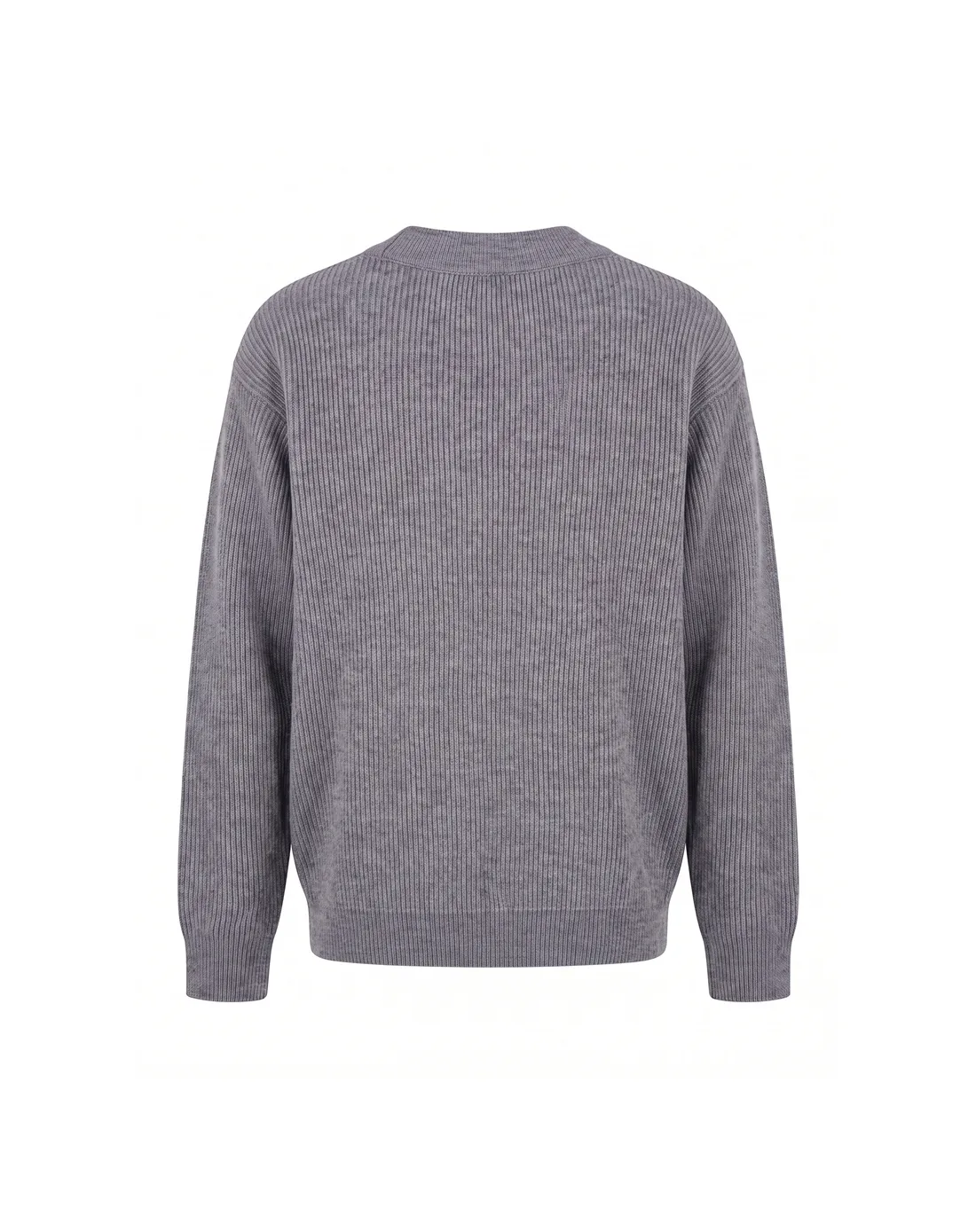Logo-Embroidered V-Neck Ribbed Sweater D23023377 — view 2