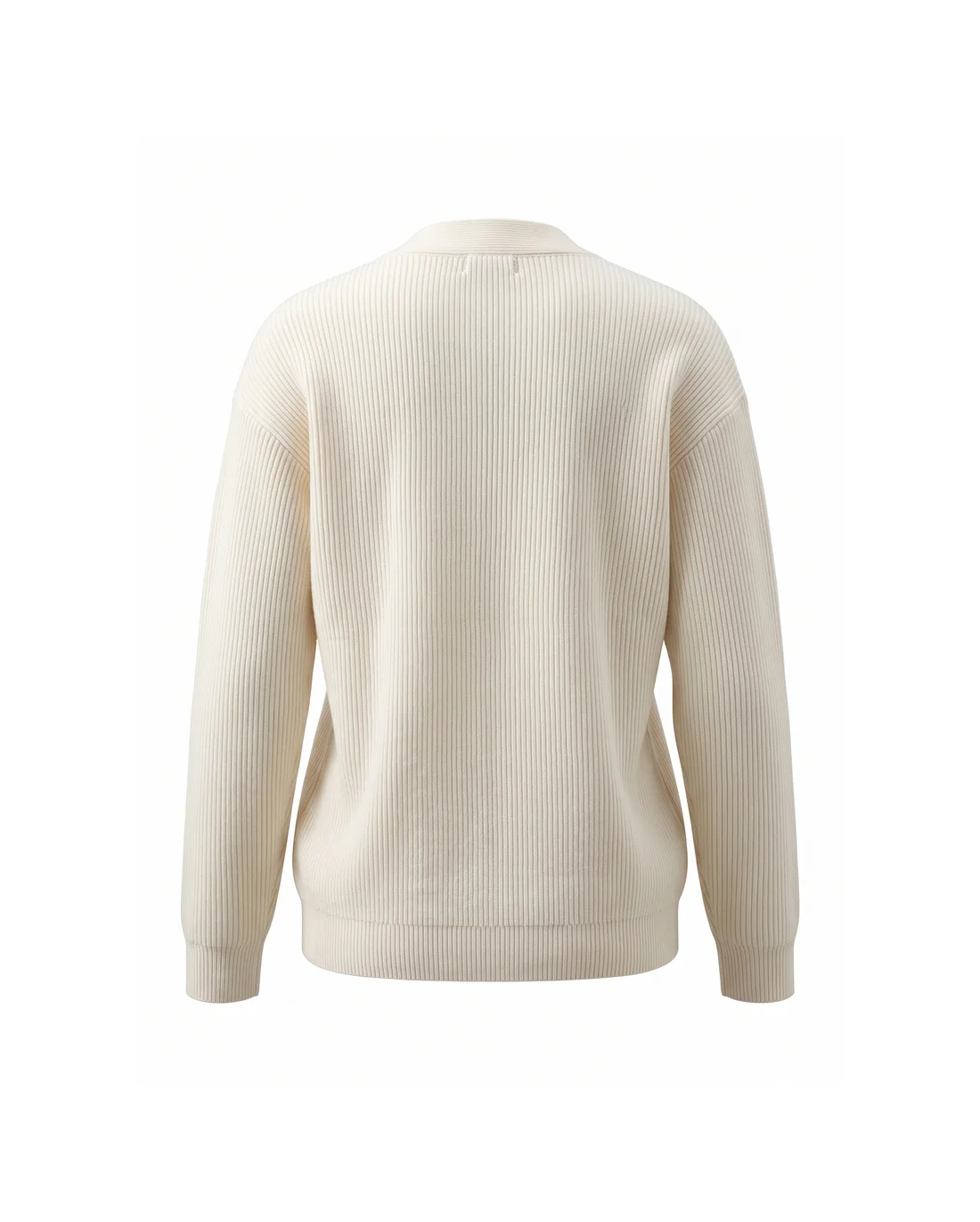 Logo Embroidered V-Neck Ribbed Sweater D23023378 — view 2