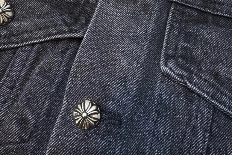 Embroidered Leather-Patch Denim Jacket D25023461 — view 6