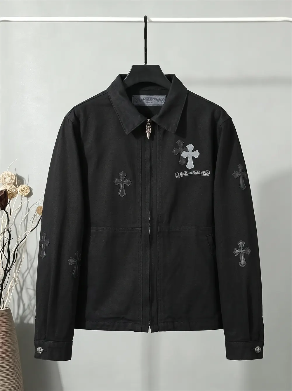 Cross Patch Jacquard Denim Jacket D25023463
