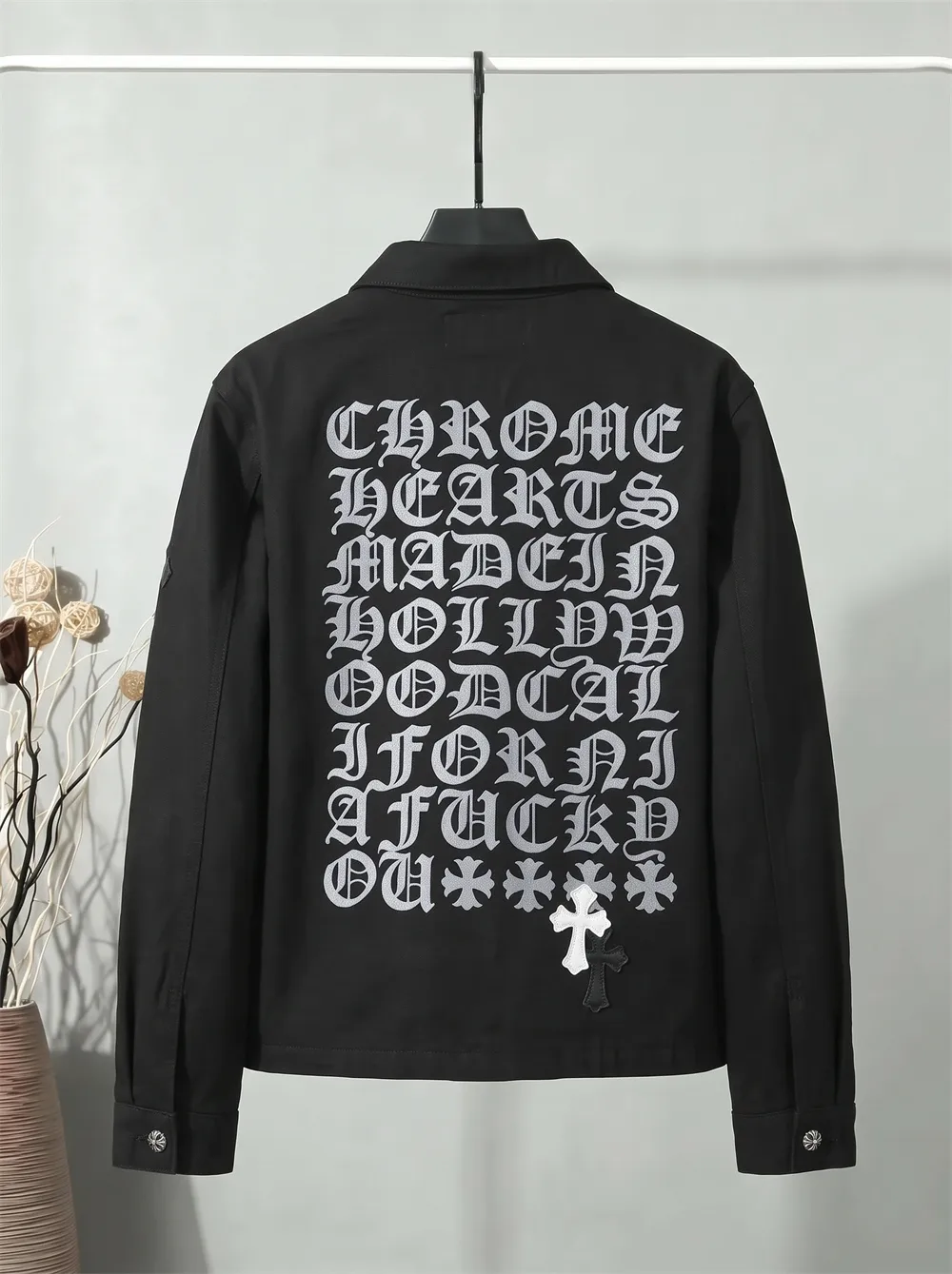 Cross Patch Jacquard Denim Jacket D25023463 — view 2