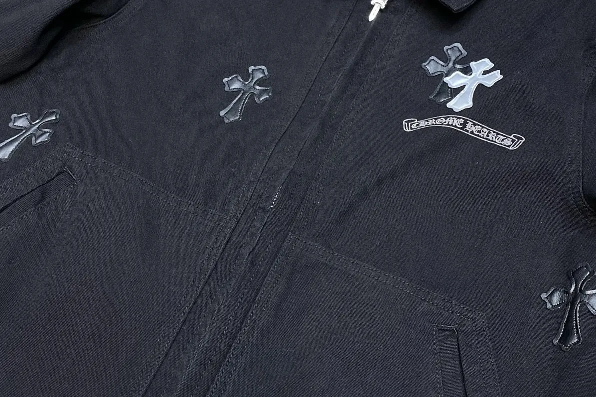 Cross Patch Jacquard Denim Jacket D25023463 — view 7