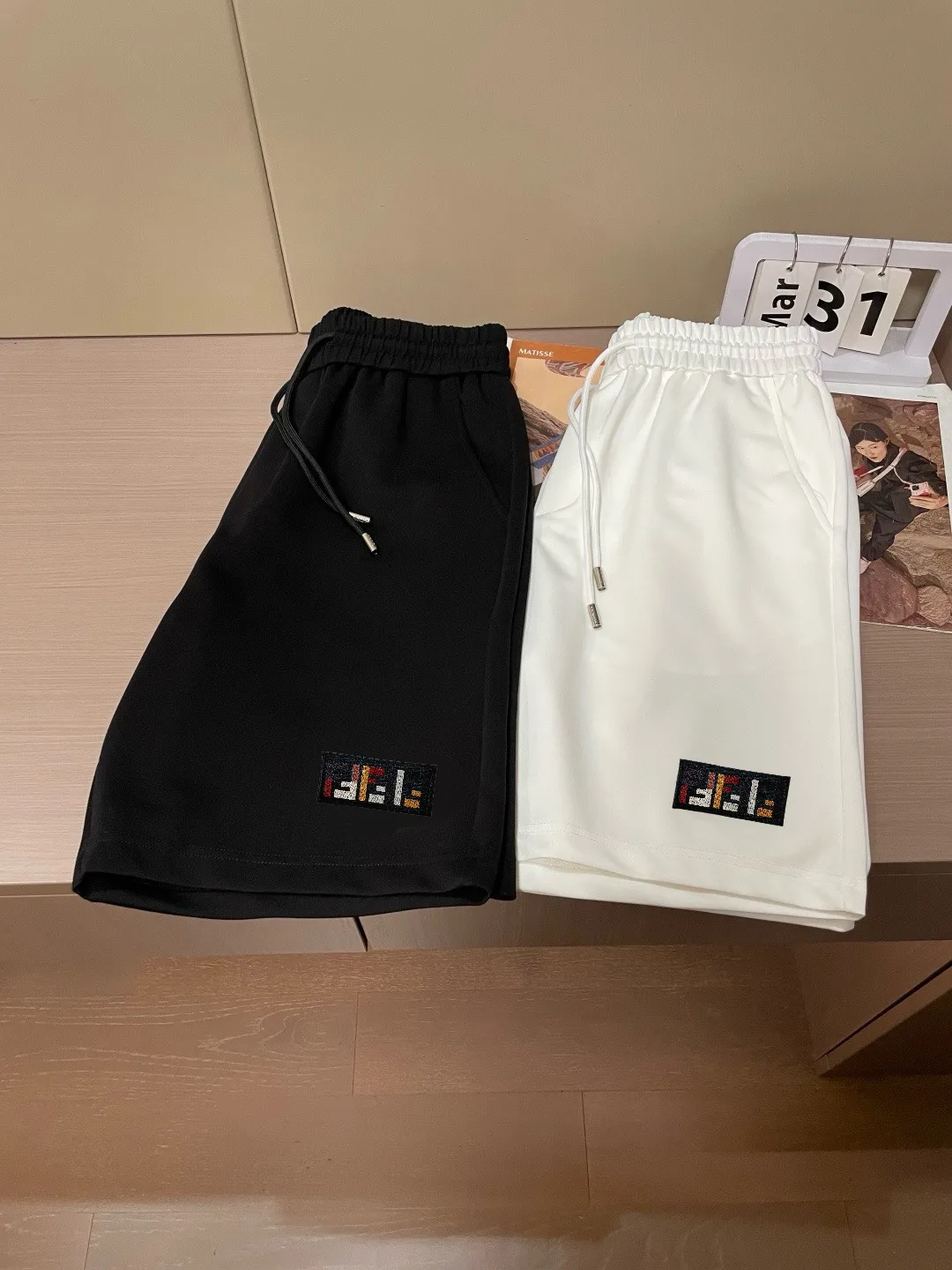 Logo Patch Cotton Jersey Shorts D14511667 — view 9