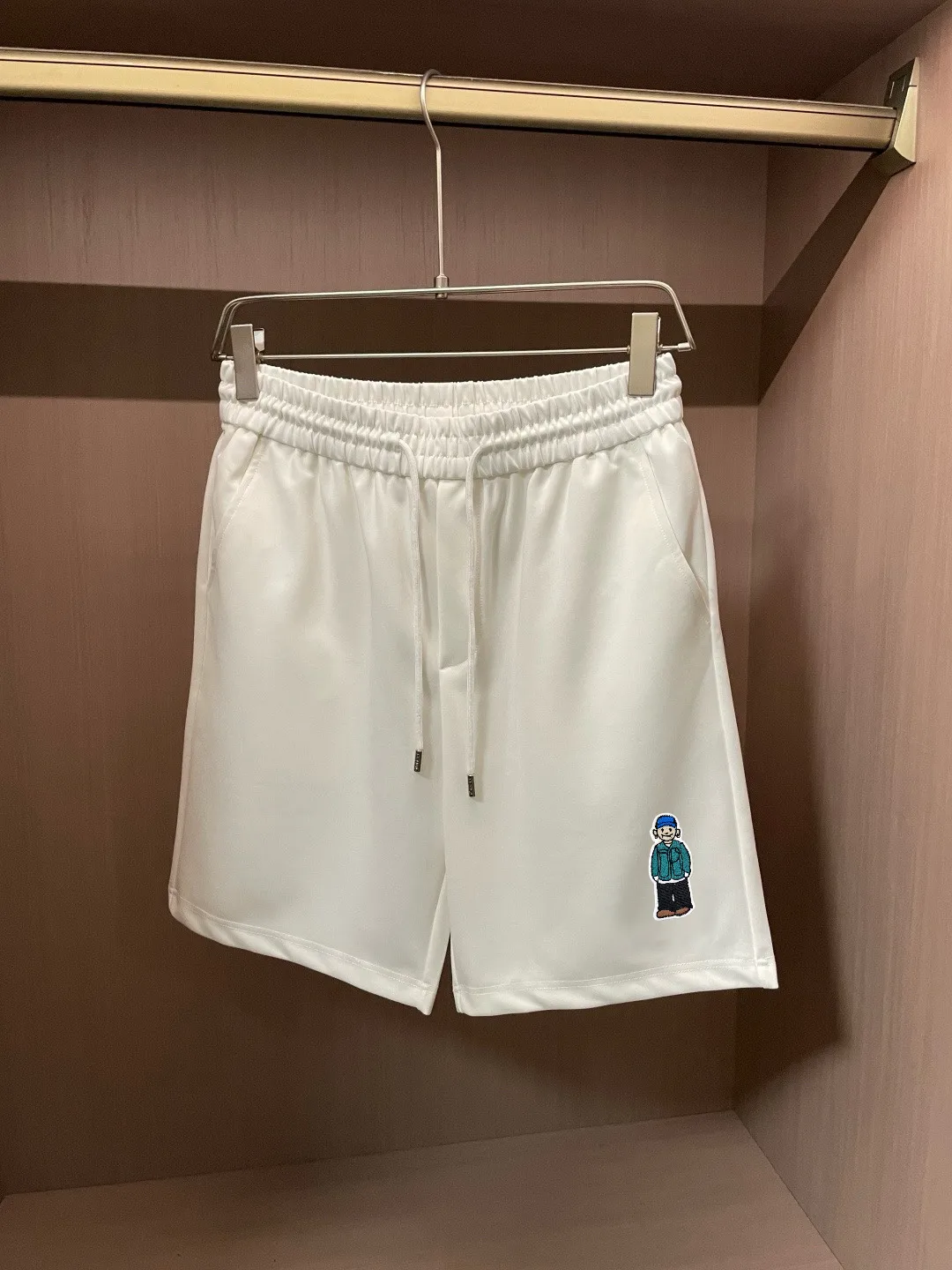 Logo Patch Cotton Jersey Shorts D14511666 — view 3