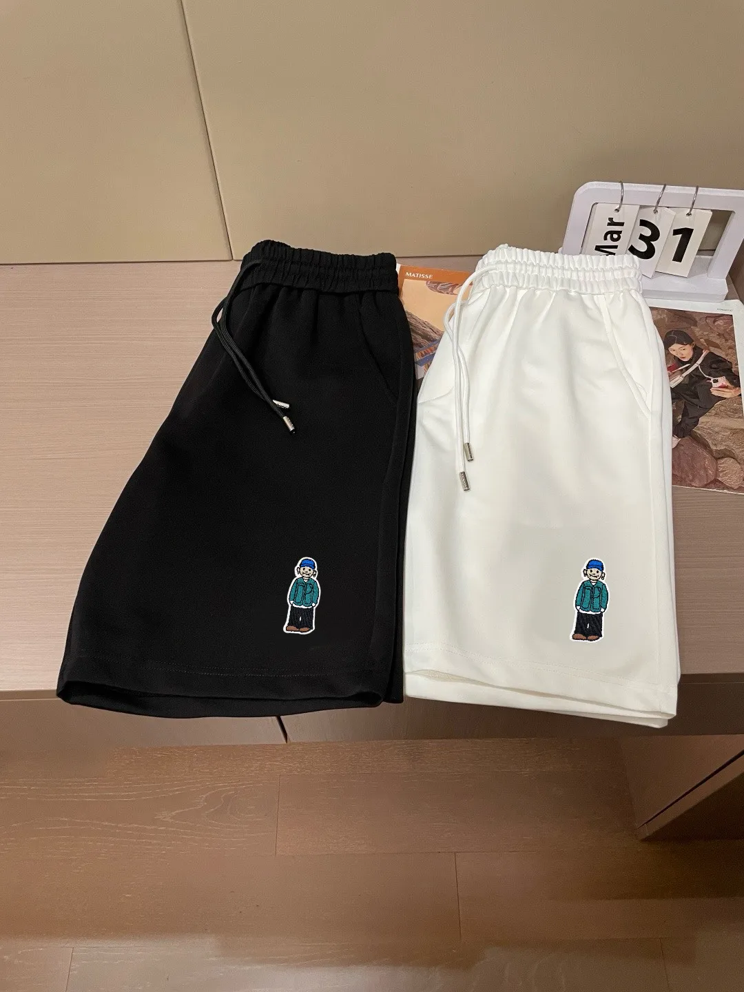 Logo Patch Cotton Jersey Shorts D14511666 — view 9