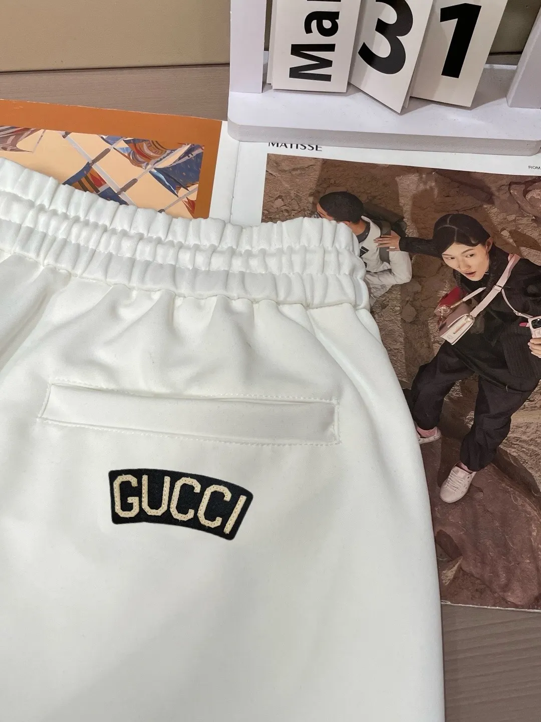 Logo-Patch Cotton Drawstring Shorts D14511655 — view 7