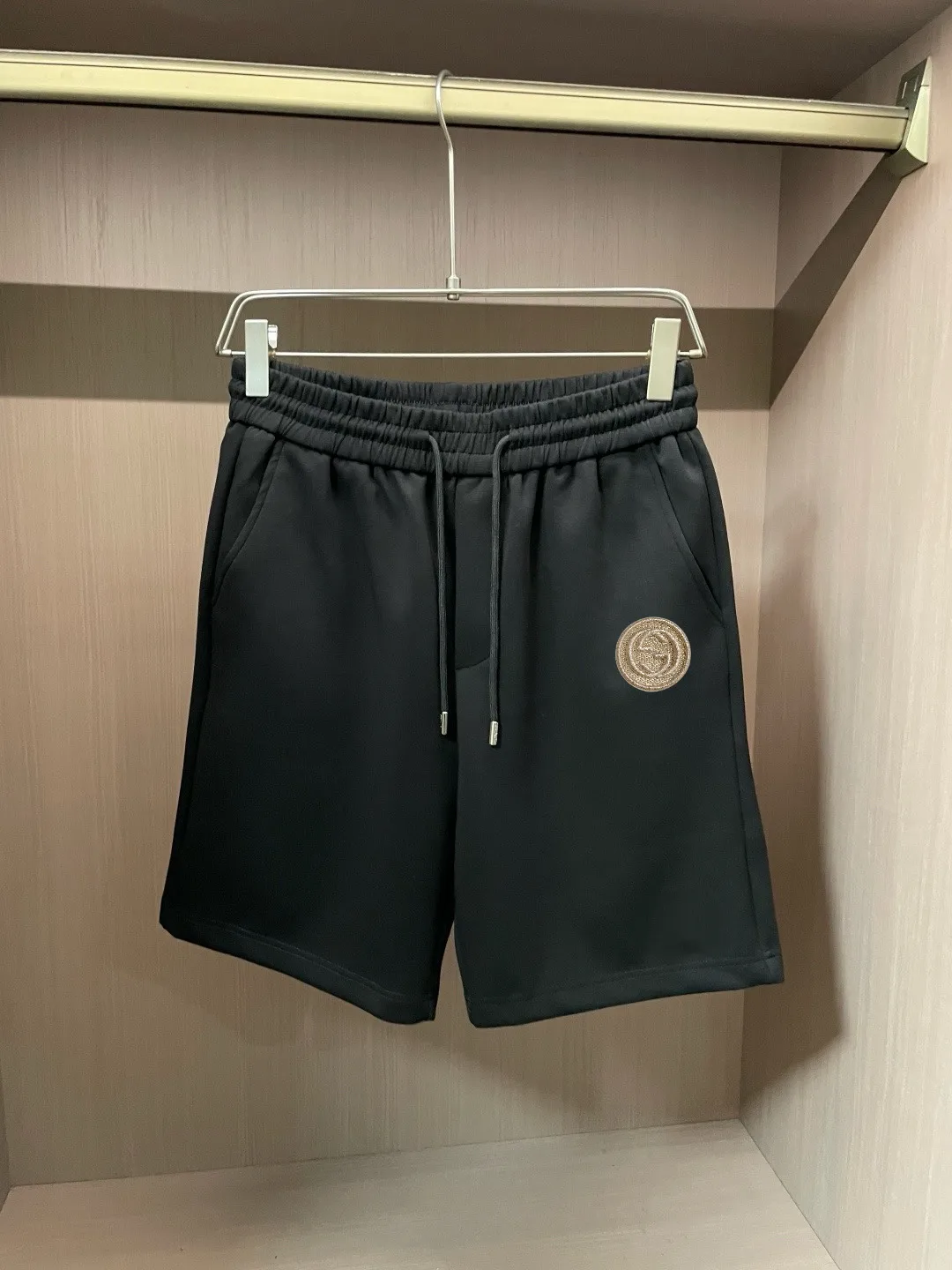 Logo-Patch Cotton Jersey Shorts D14511660