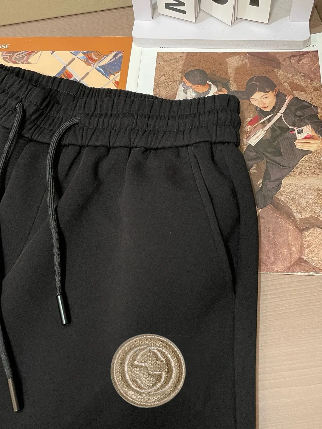 Logo-Patch Cotton Jersey Shorts D14511660 — view 3
