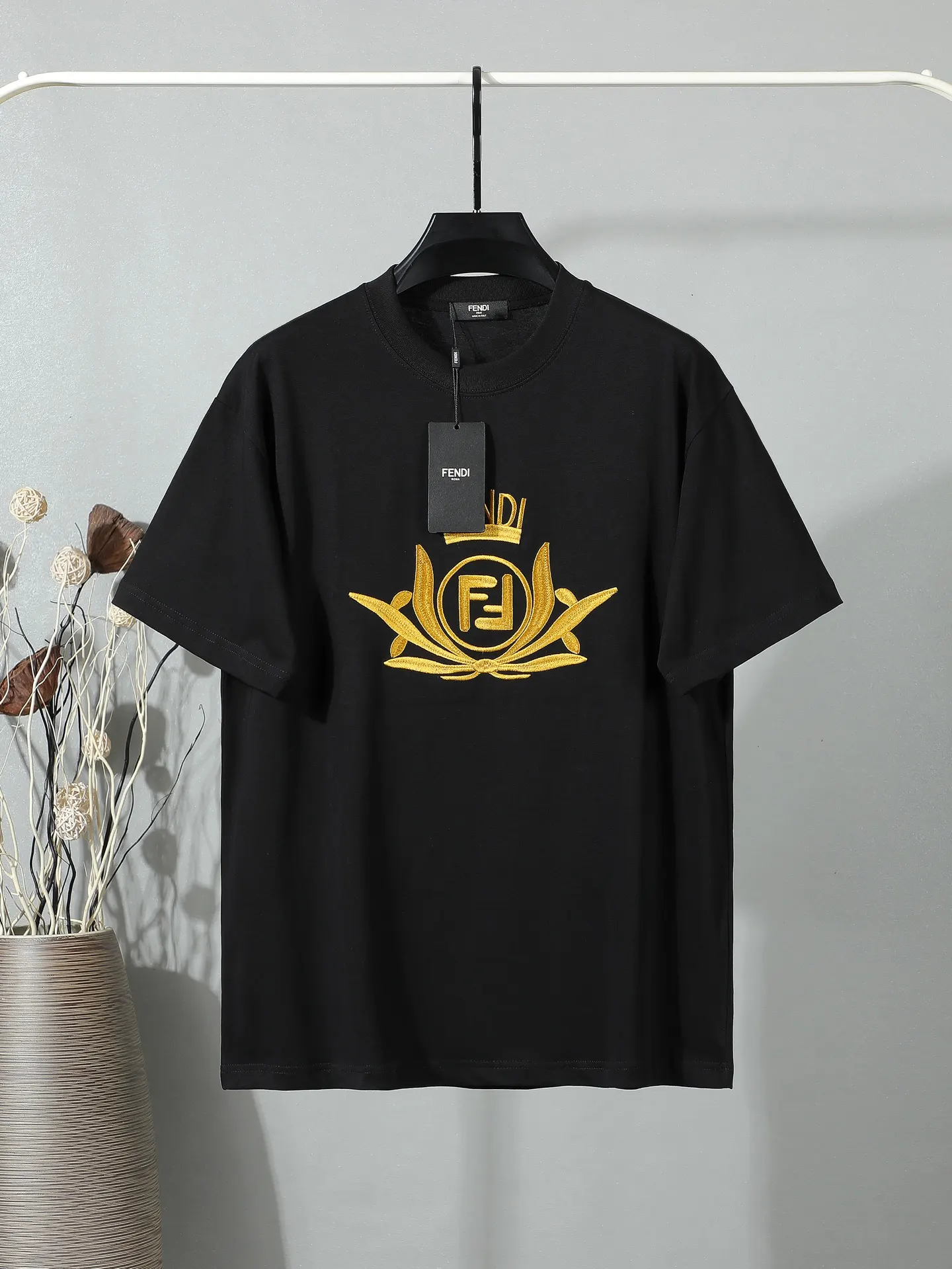 Embroidered Logo Cotton T-Shirt D14011649