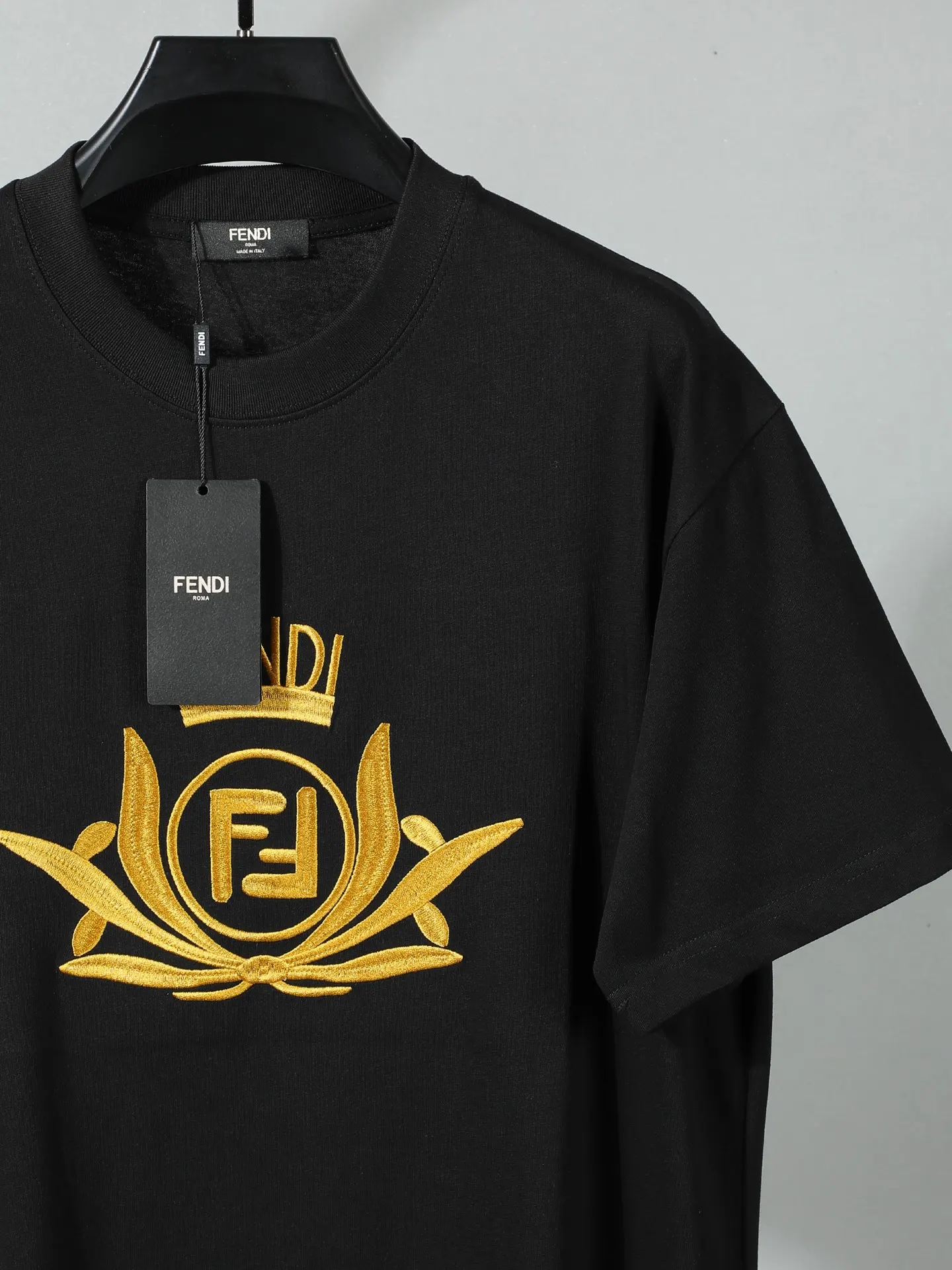Embroidered Logo Cotton T-Shirt D14011649 — view 3