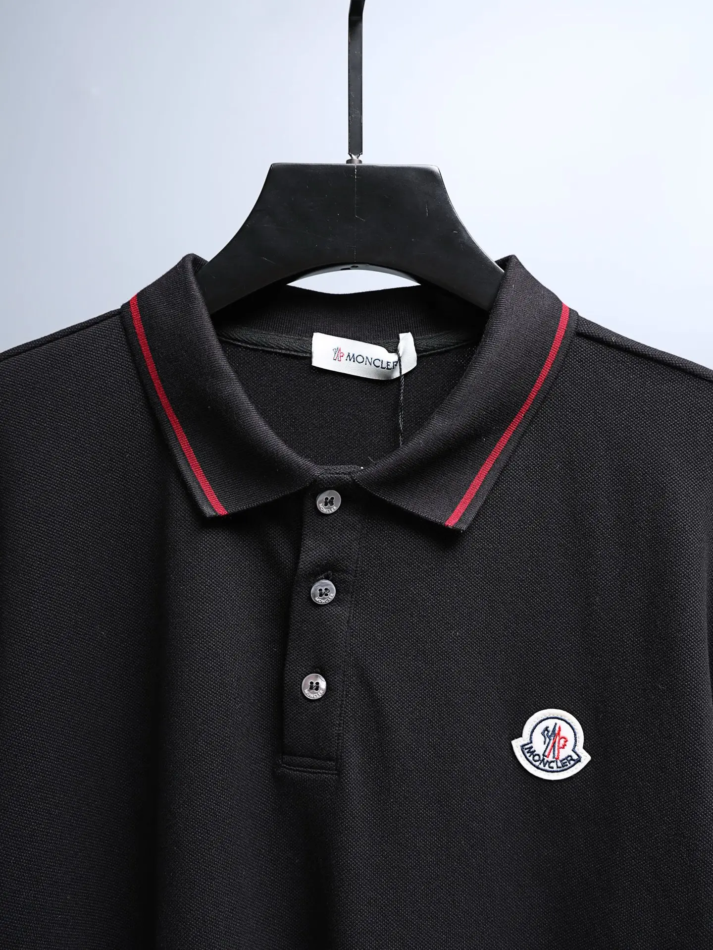 Logo-Appliquéd Tipped Cotton-Piqué Polo Shirt D14011635 — view 3