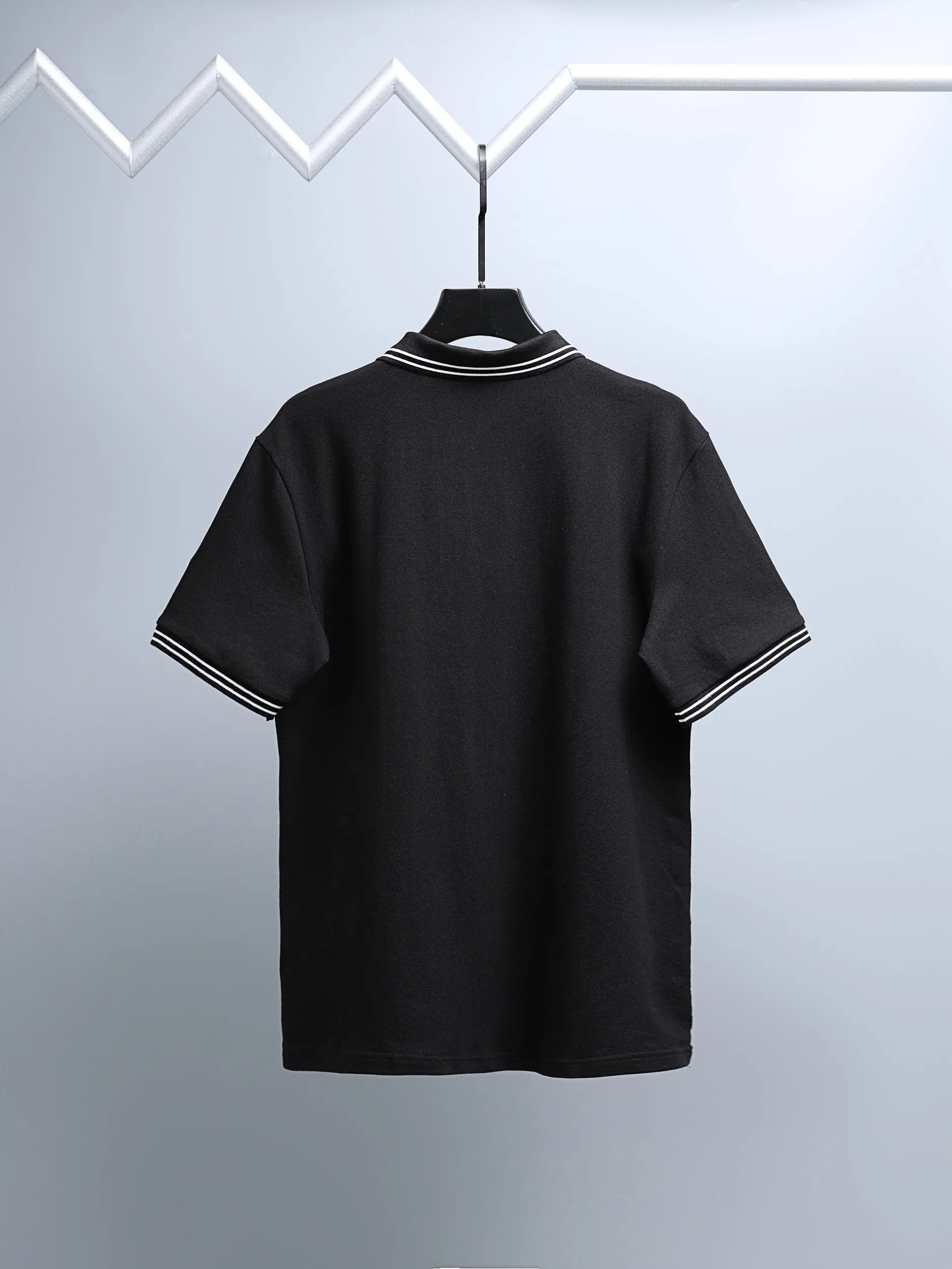 Logo-Embroidered Tipped Cotton-Piqué Polo Shirt D14011636 — view 2