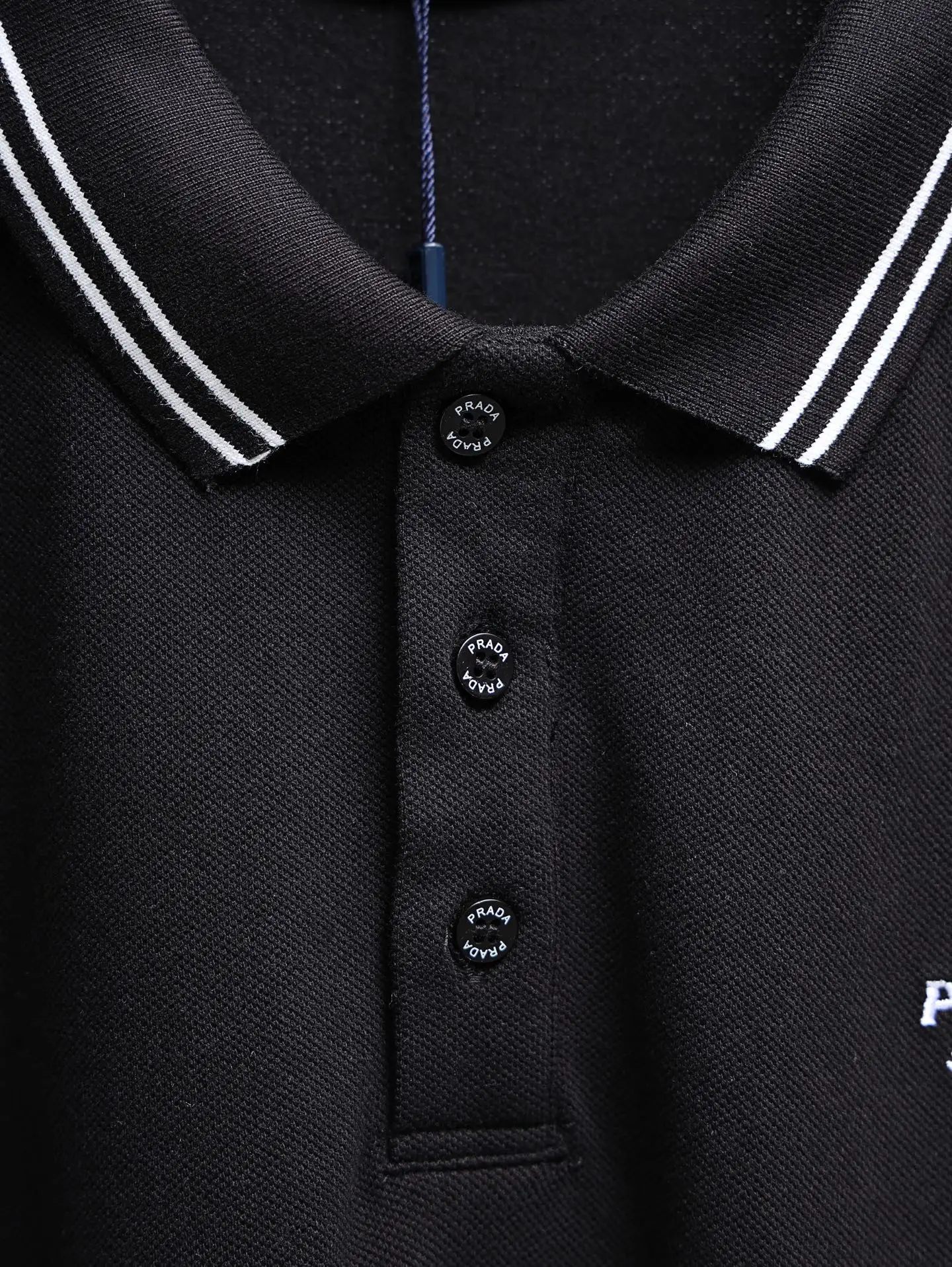 Logo-Embroidered Tipped Cotton-Piqué Polo Shirt D14011636 — view 5