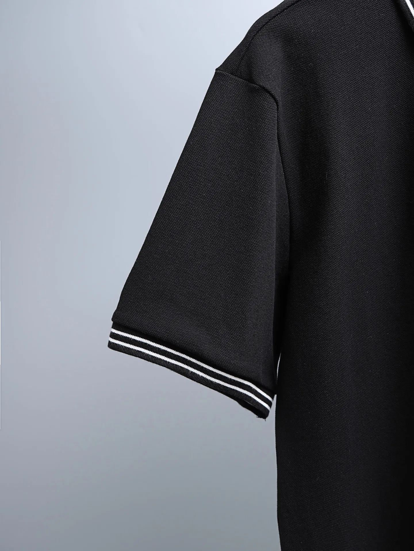 Logo-Embroidered Tipped Cotton-Piqué Polo Shirt D14011636 — view 7