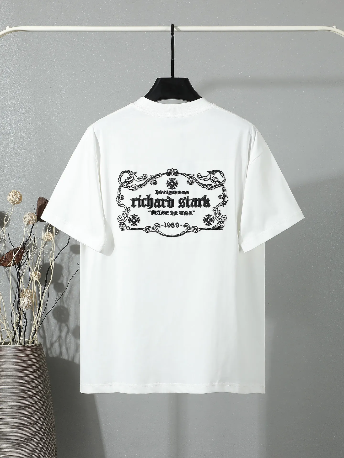Logo Embroidered Cotton Jersey T-Shirt D14011653 — view 2