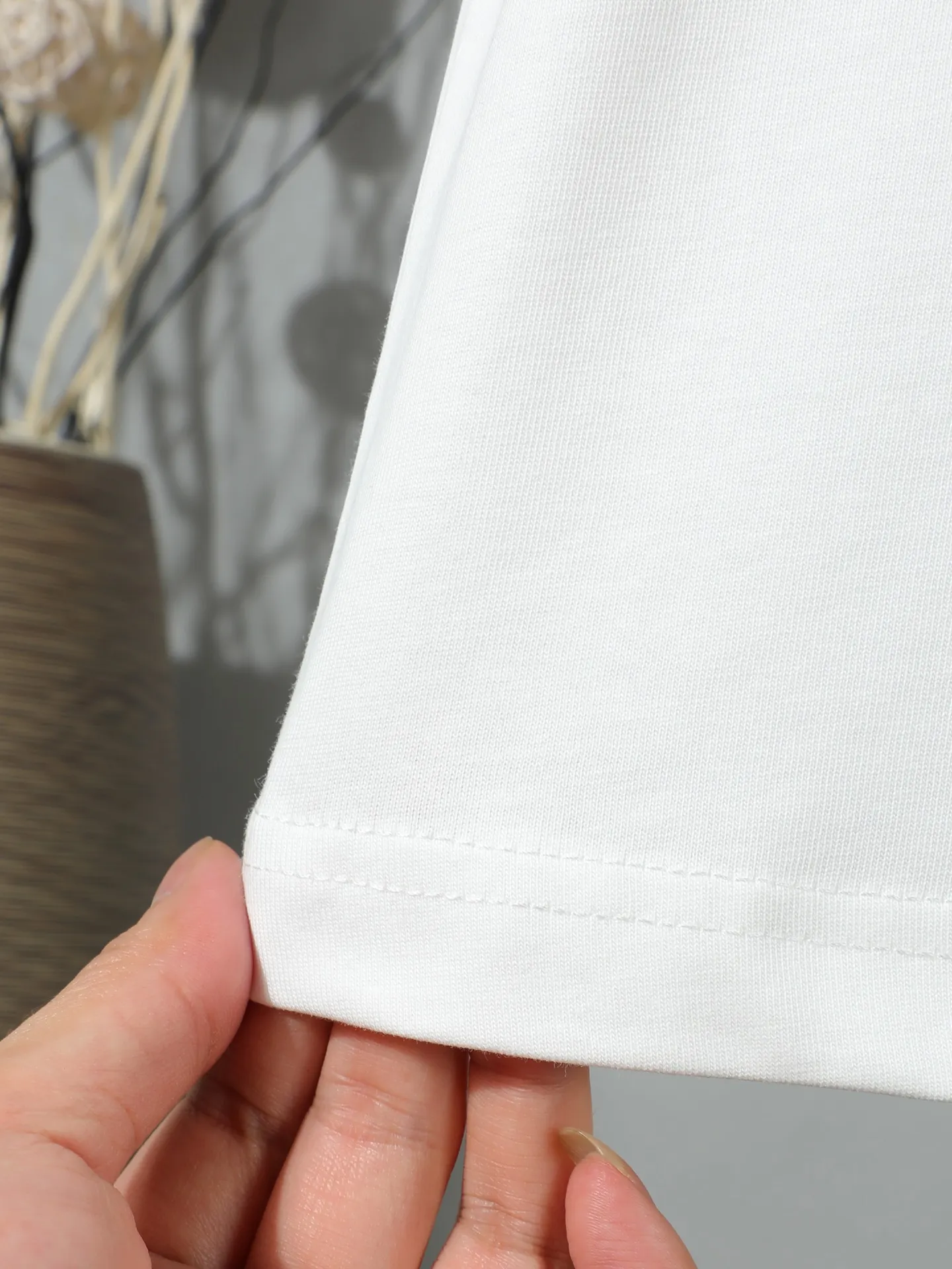 Logo Embroidered Cotton Jersey T-Shirt D14011653 — view 11