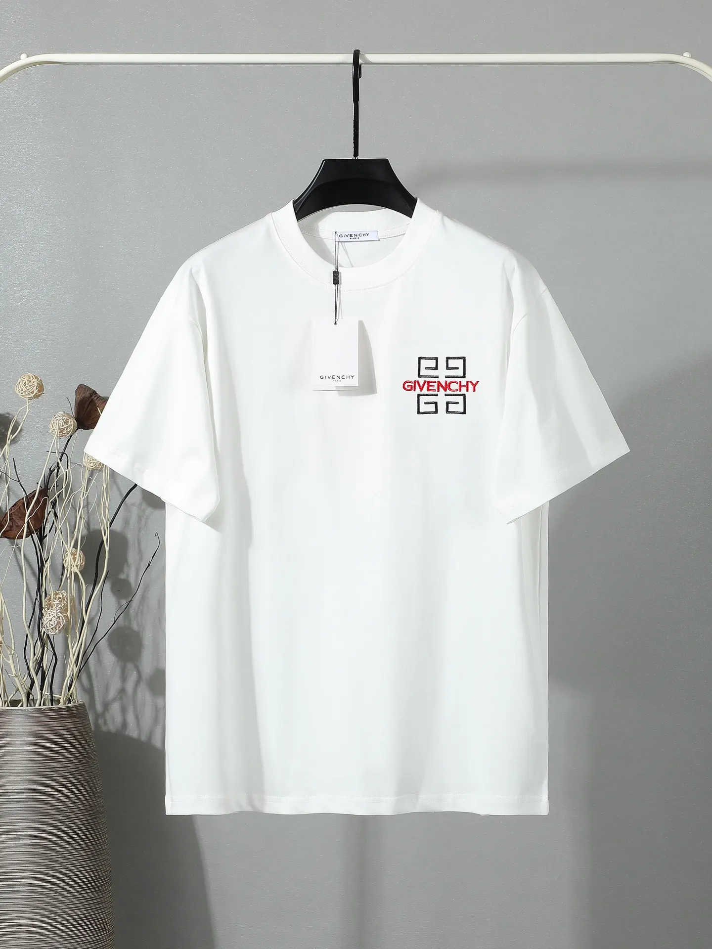Logo Embroidery Cotton Jersey T-Shirt D14011644