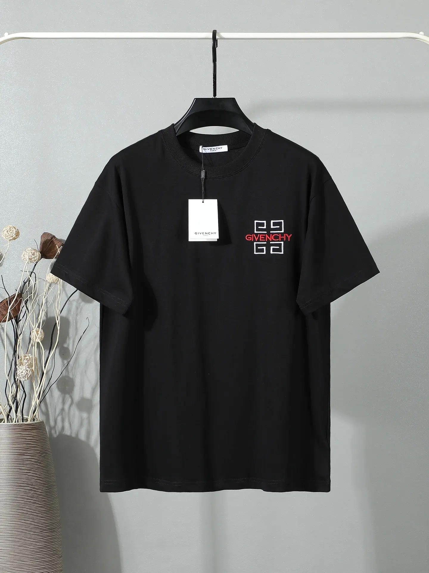 4G Logo Embroidered Cotton T-Shirt D14011643