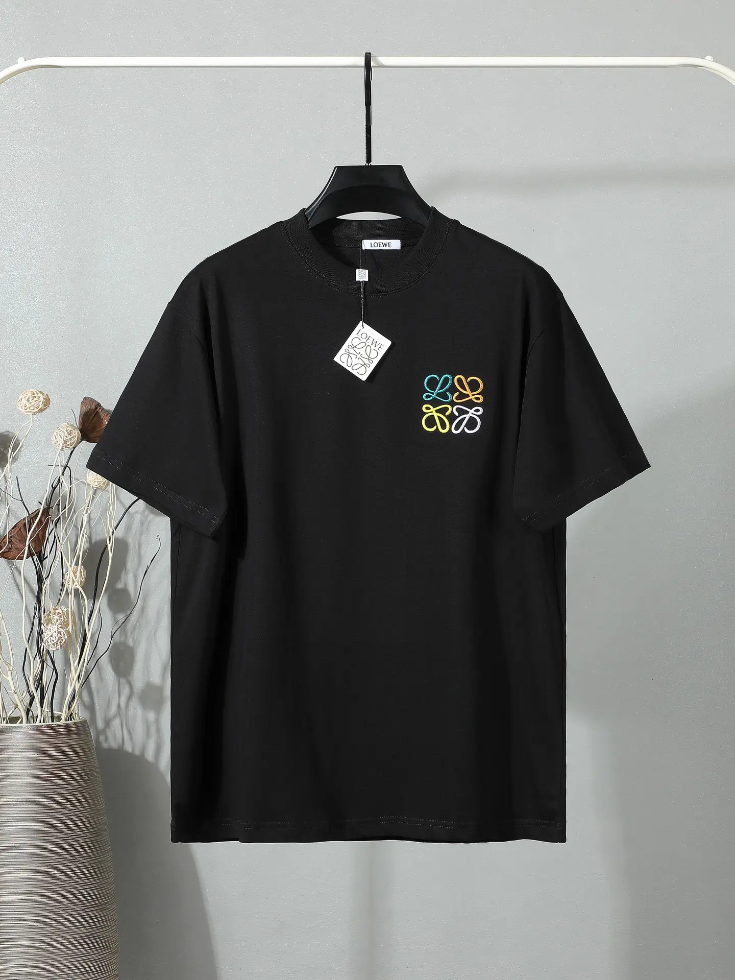 Anagram Embroidered Cotton T-Shirt D14011645