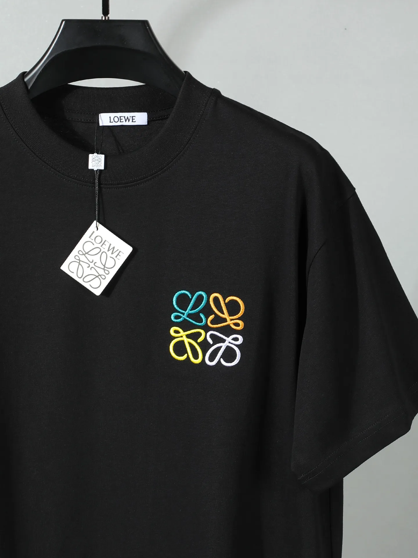 Anagram Embroidered Cotton T-Shirt D14011645 — view 3
