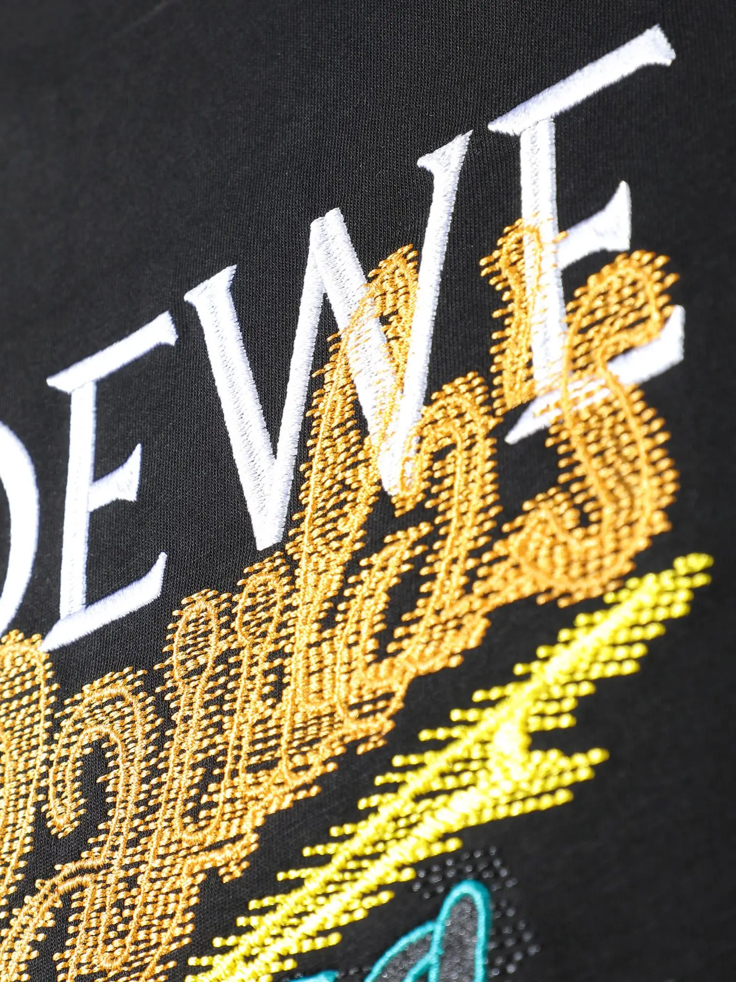 Anagram Embroidered Cotton T-Shirt D14011645 — view 8