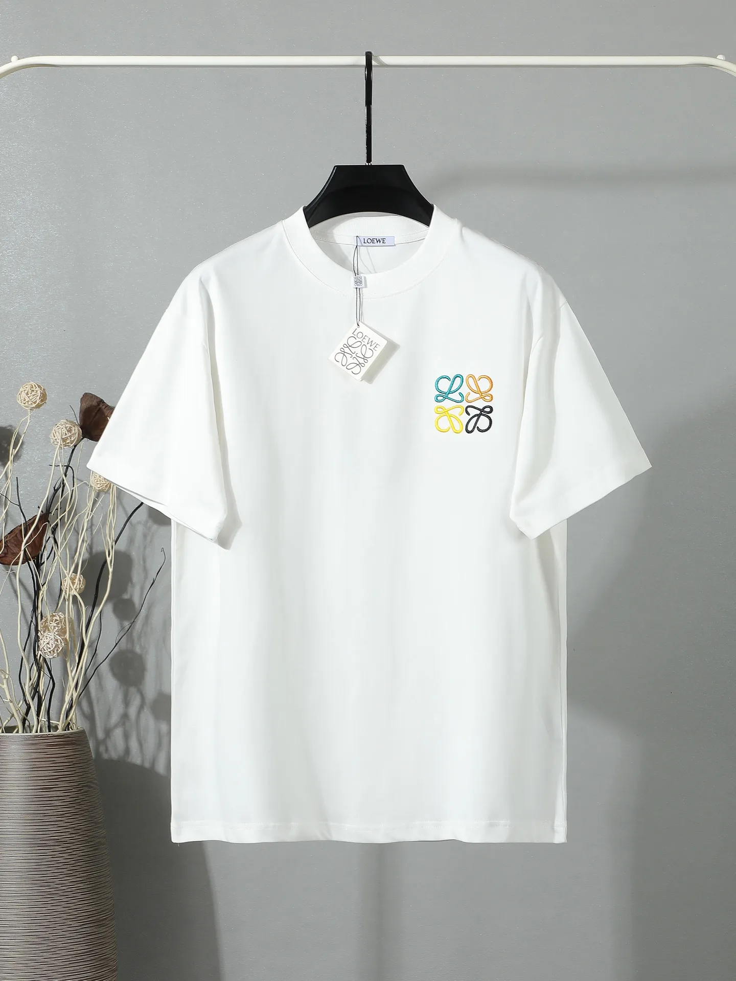 Anagram Embroidered Cotton T-Shirt D14011646