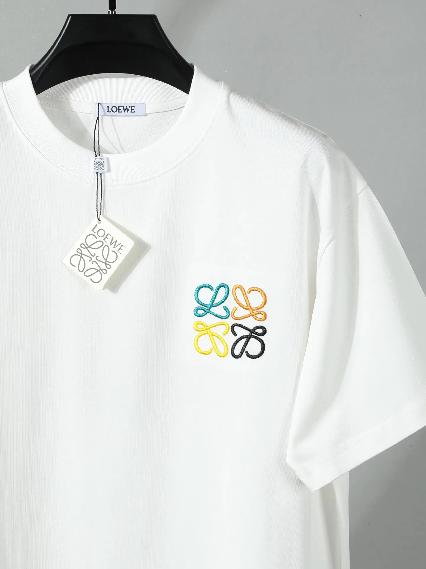 Anagram Embroidered Cotton T-Shirt D14011646 — view 3
