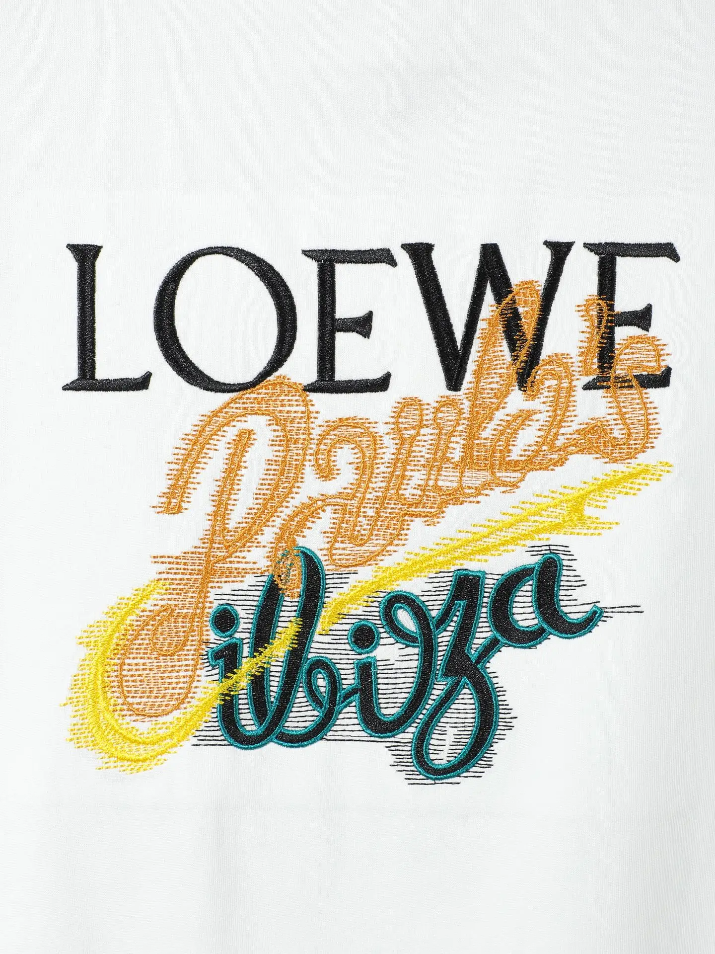 Anagram Embroidered Cotton T-Shirt D14011646 — view 7
