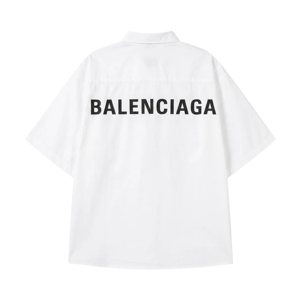Logo-Print Short-Sleeve Cotton Shirt D16511695 — view 2