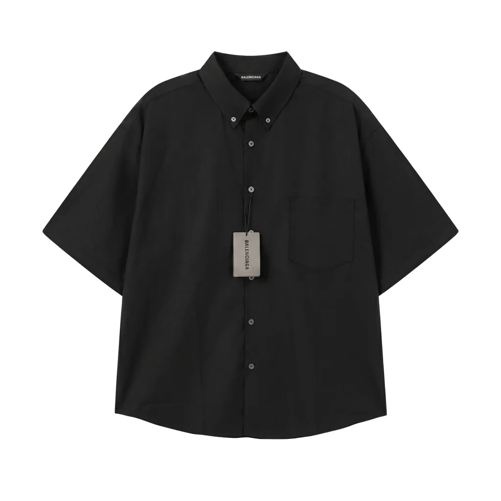 Logo Graphic Short-Sleeve Button-Down Shirt D16511692