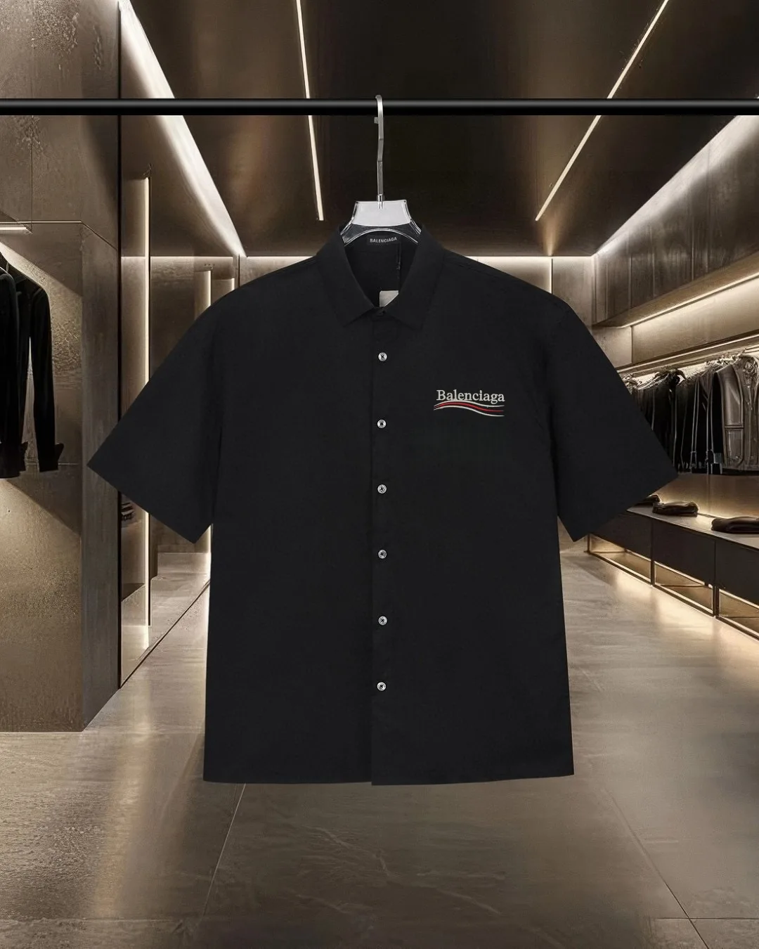 Logo-Embroidered Short-Sleeve Shirt D17511704