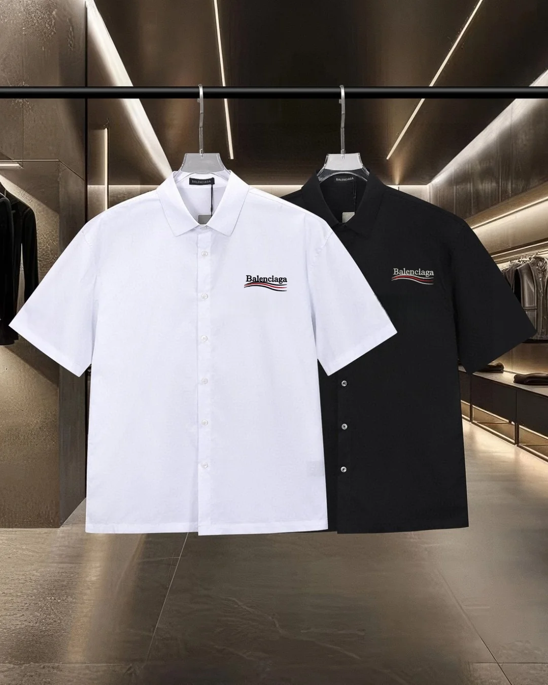 Logo-Embroidered Short-Sleeve Shirt D17511704 — view 11
