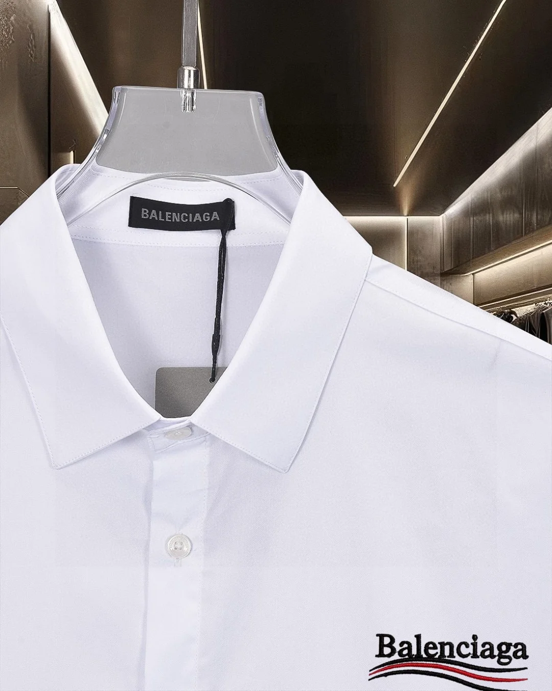 Logo-Embroidered Short-Sleeve Cotton Shirt D17511705 — view 5