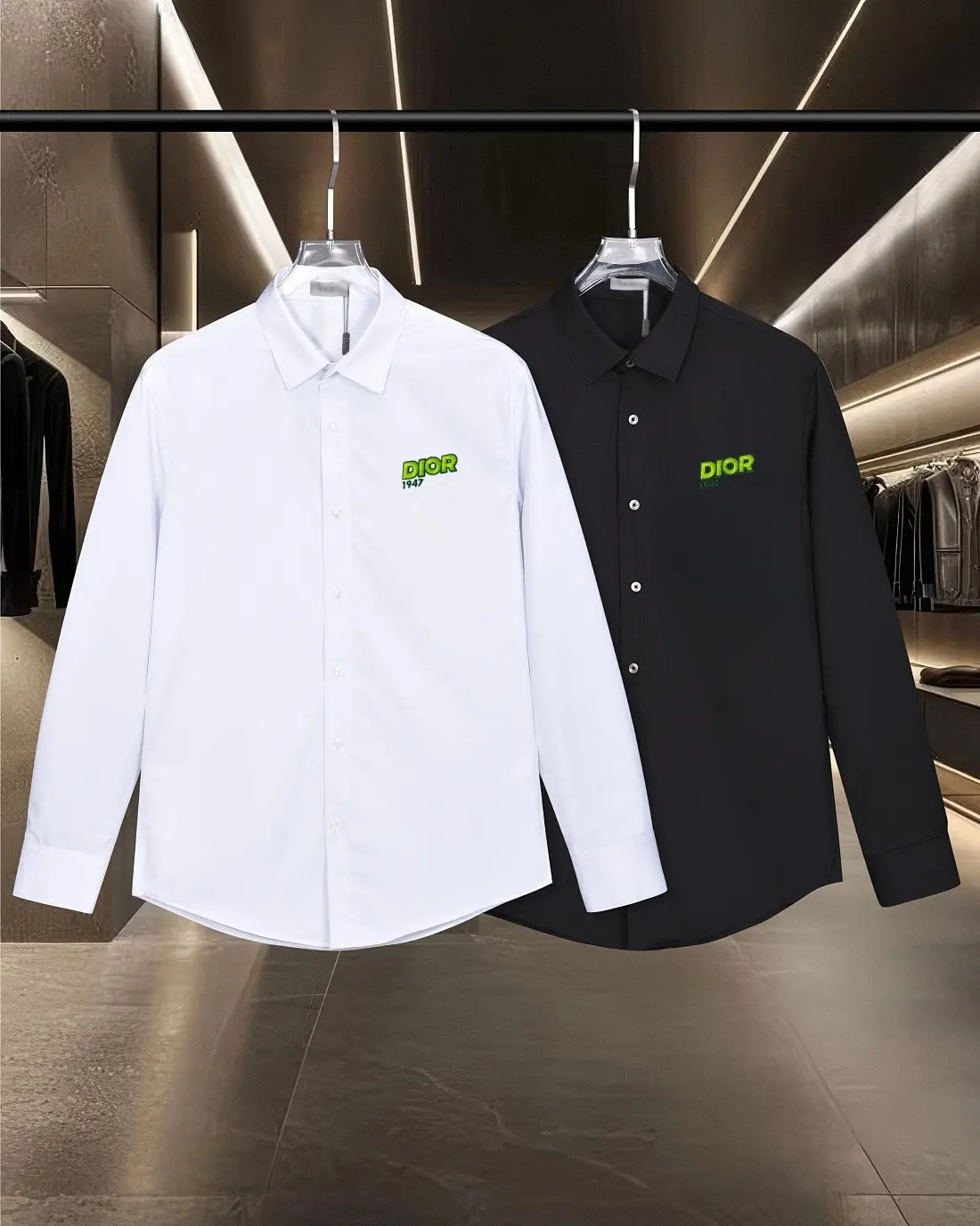 Logo Embroidery Long-Sleeve Cotton Shirt D17811718 — view 11