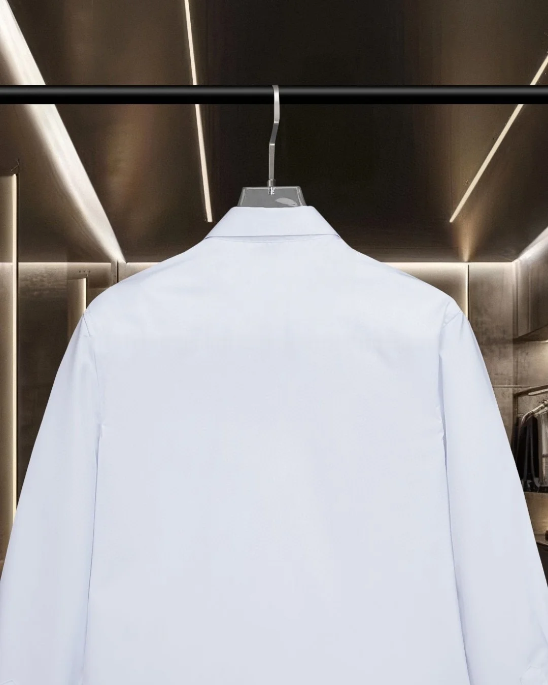Logo-Embroidered Cotton Poplin Shirt D17811703 — view 4