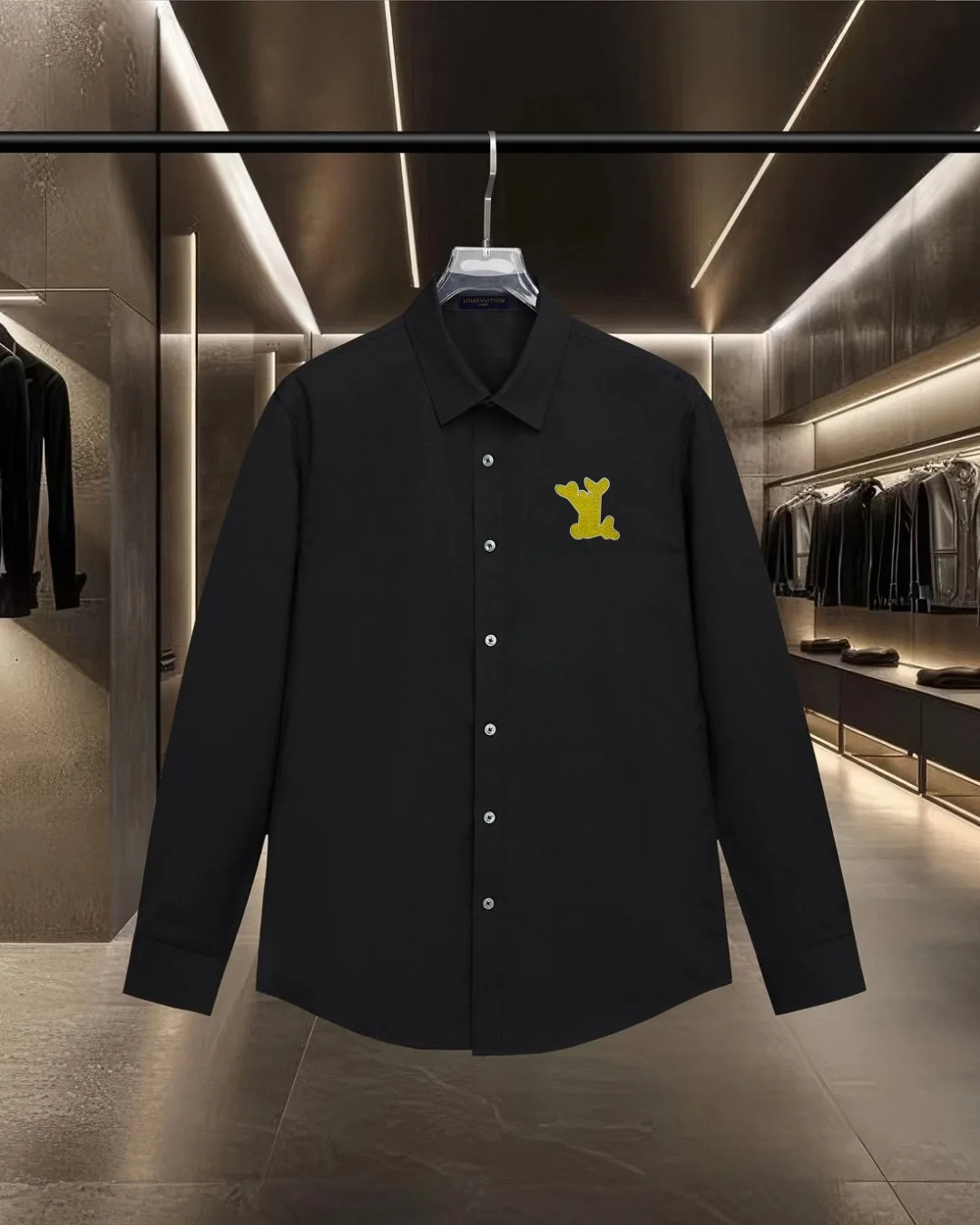 Logo Embroidered Long-Sleeve Shirt D17811736