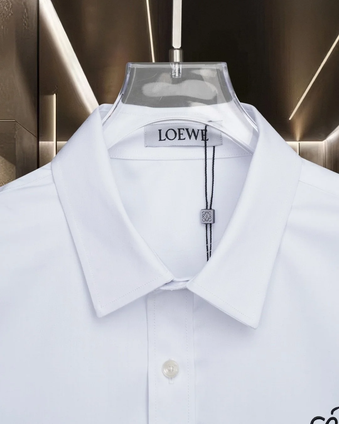 Anagram Logo Embroidered Cotton Shirt D17811729 — view 5